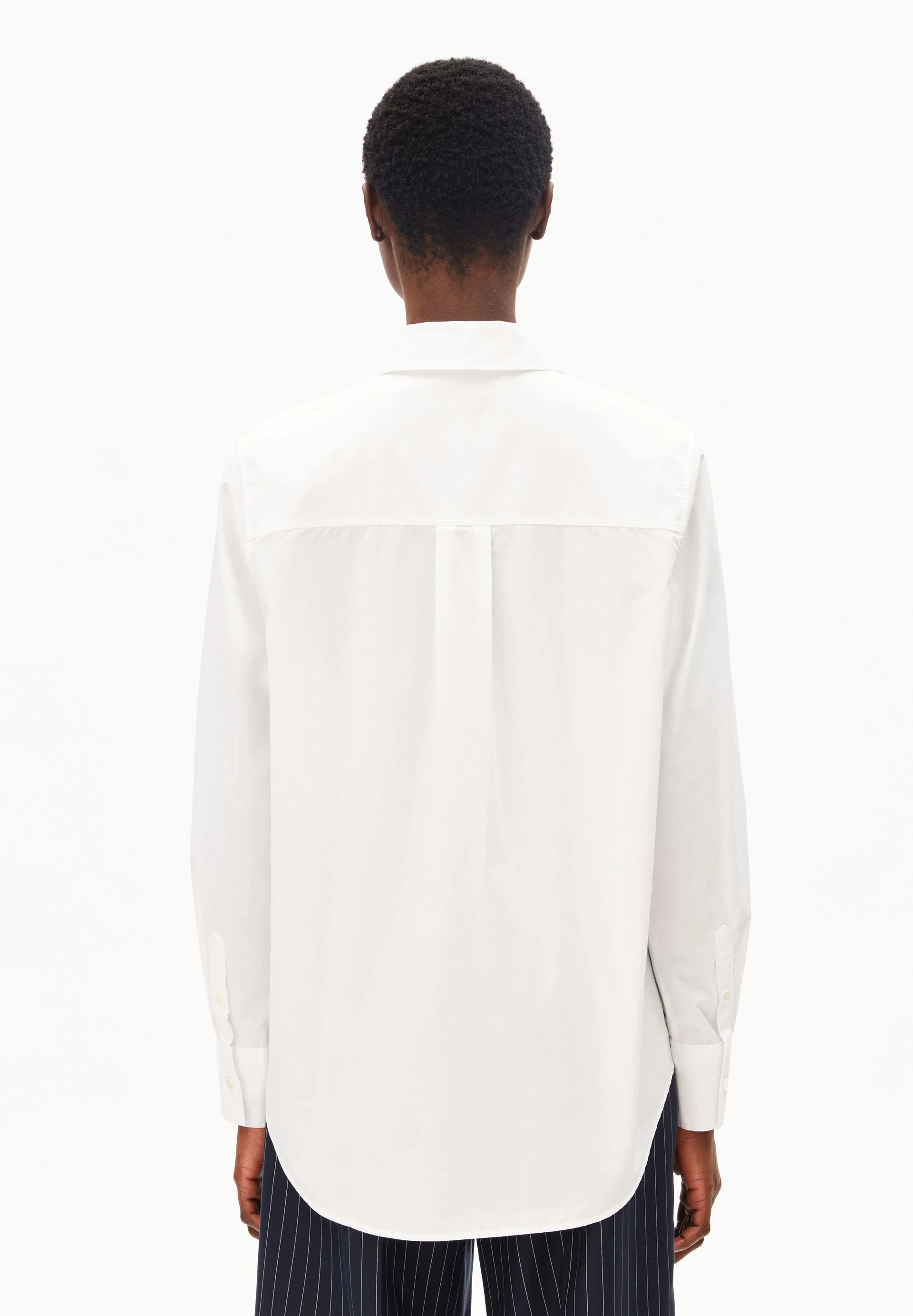 WEITE POPLIN BLUSE | white - Image 2