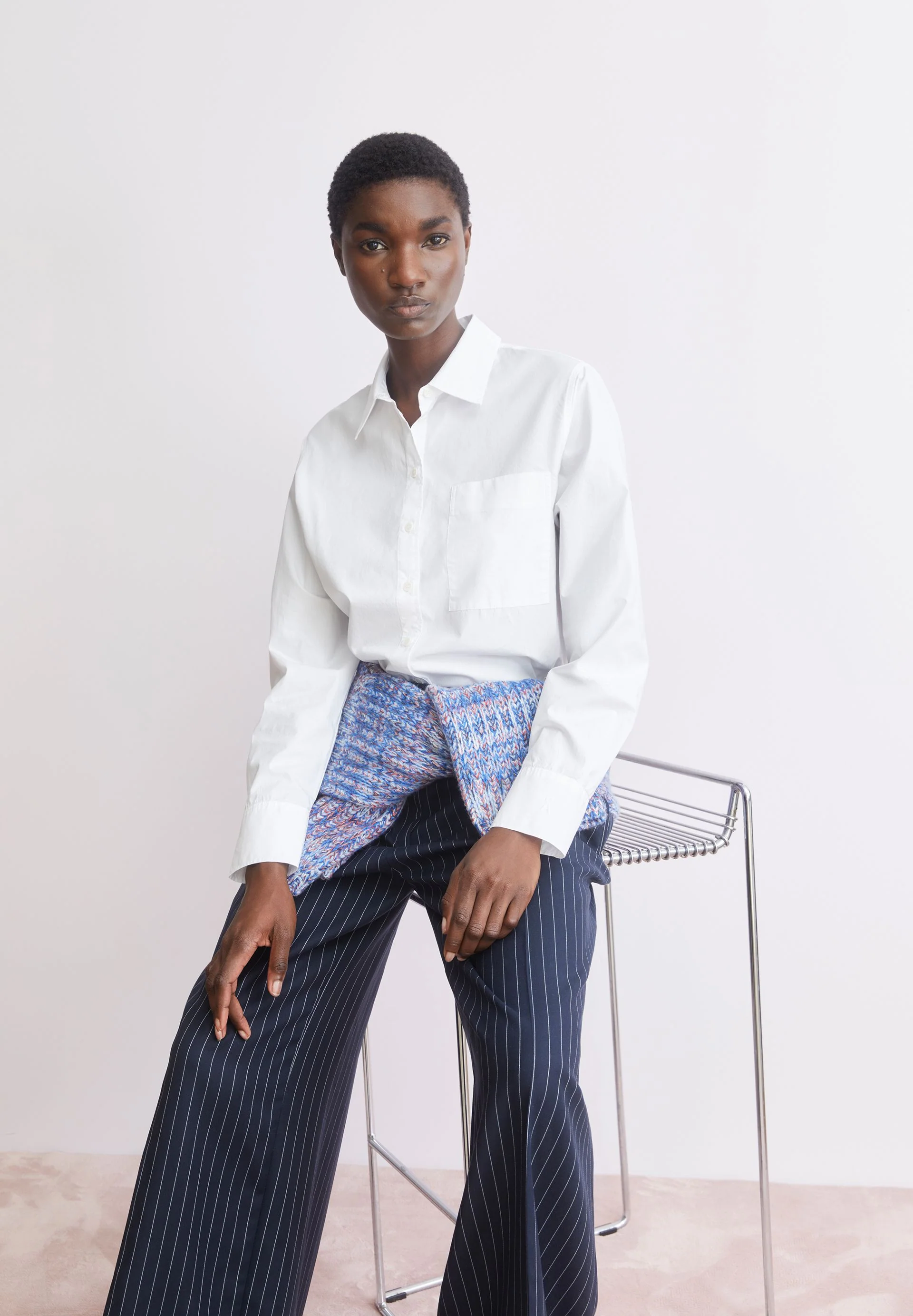 WEITE POPLIN BLUSE | white - Image 4
