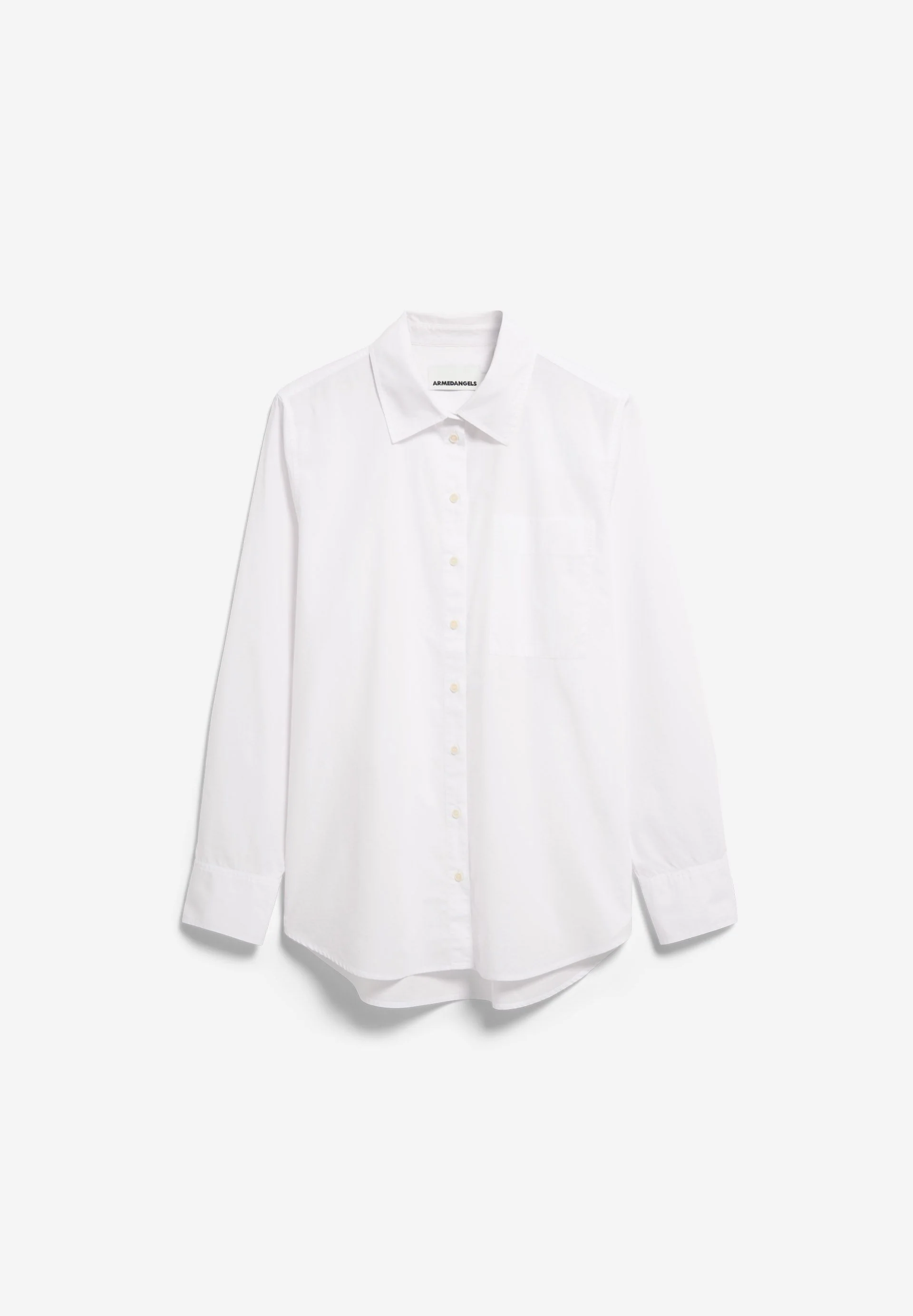 WEITE POPLIN BLUSE | white - Image 6