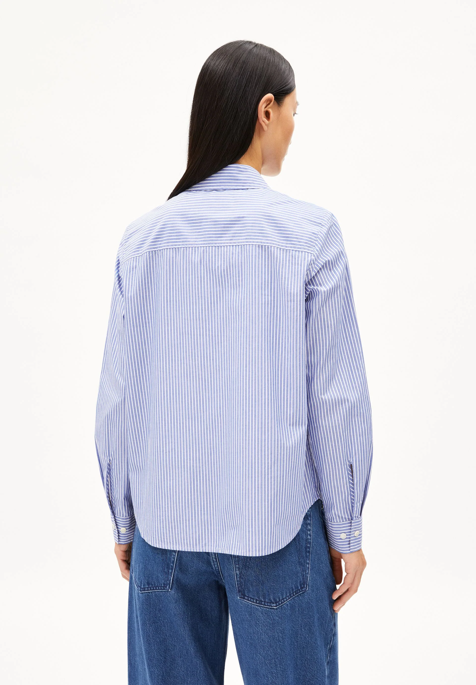 LOUILAA STRIPED | white-lapis blue - Image 2