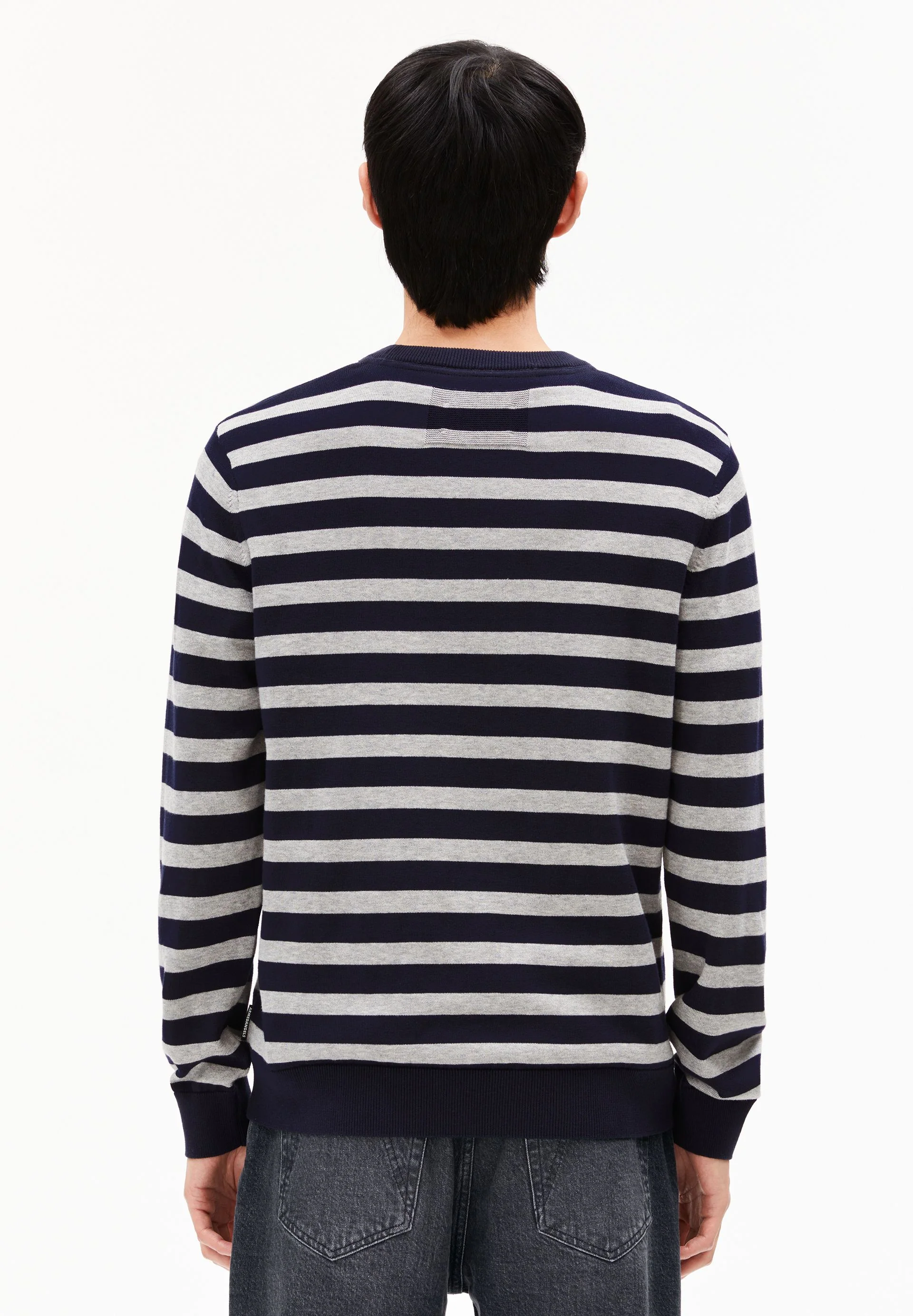 LOUKAA FINE STRIPES STRICKPULLOVER | night sky-silver melange - Image 2