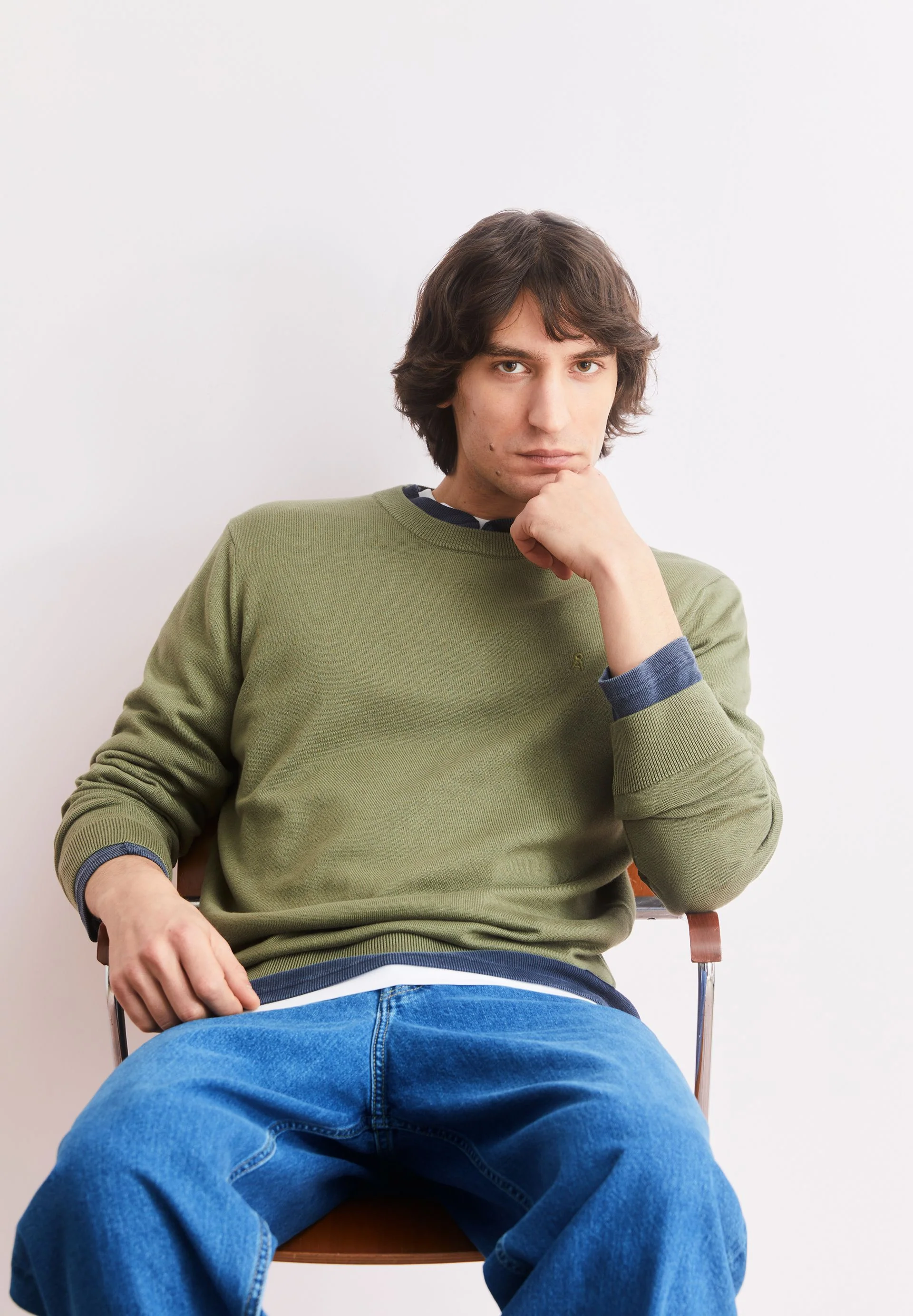 LOUKAA STRICKPULLOVER | fatigue green - Image 4