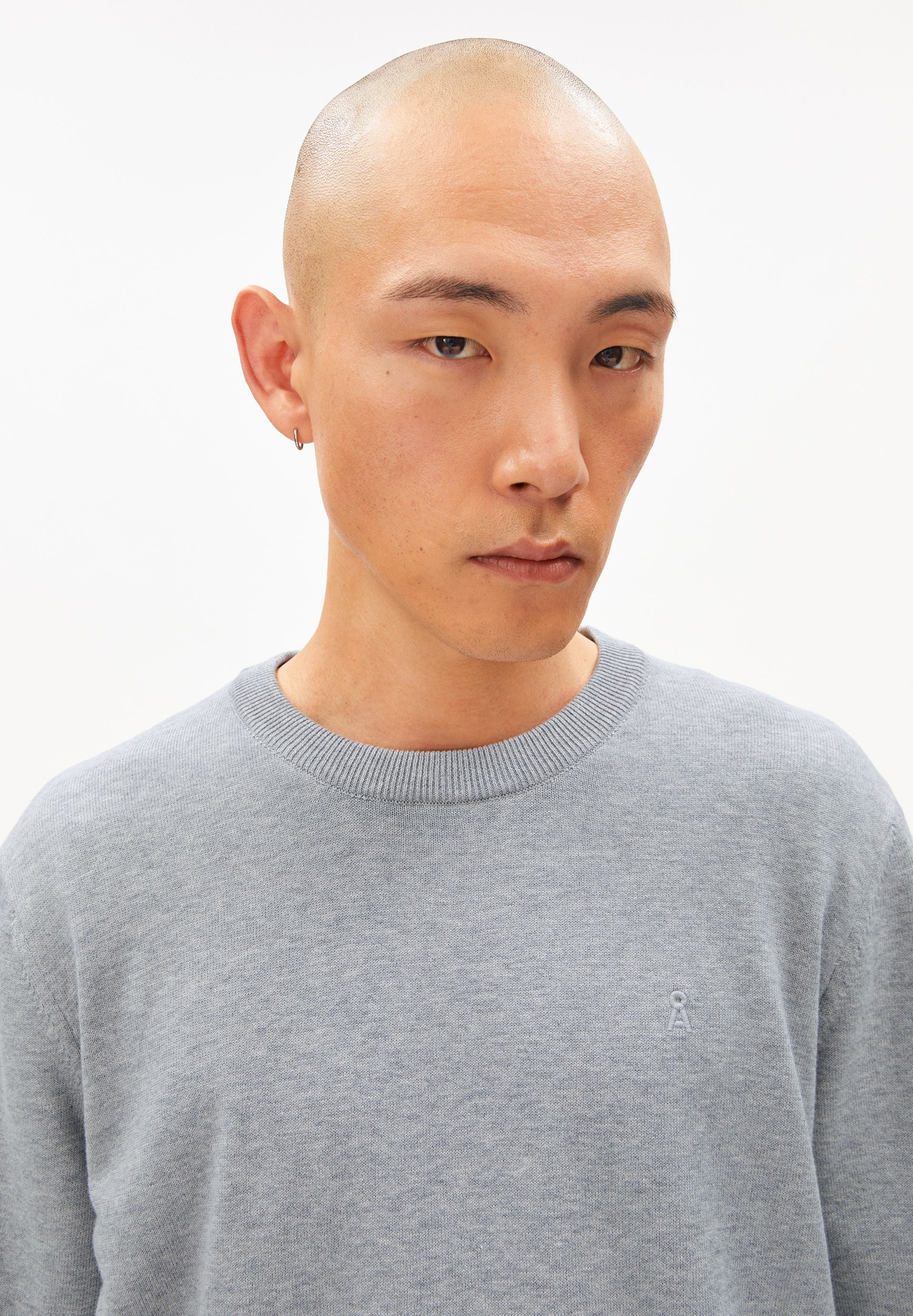 LOUKAA STRICKPULLOVER | silver melange - Image 3
