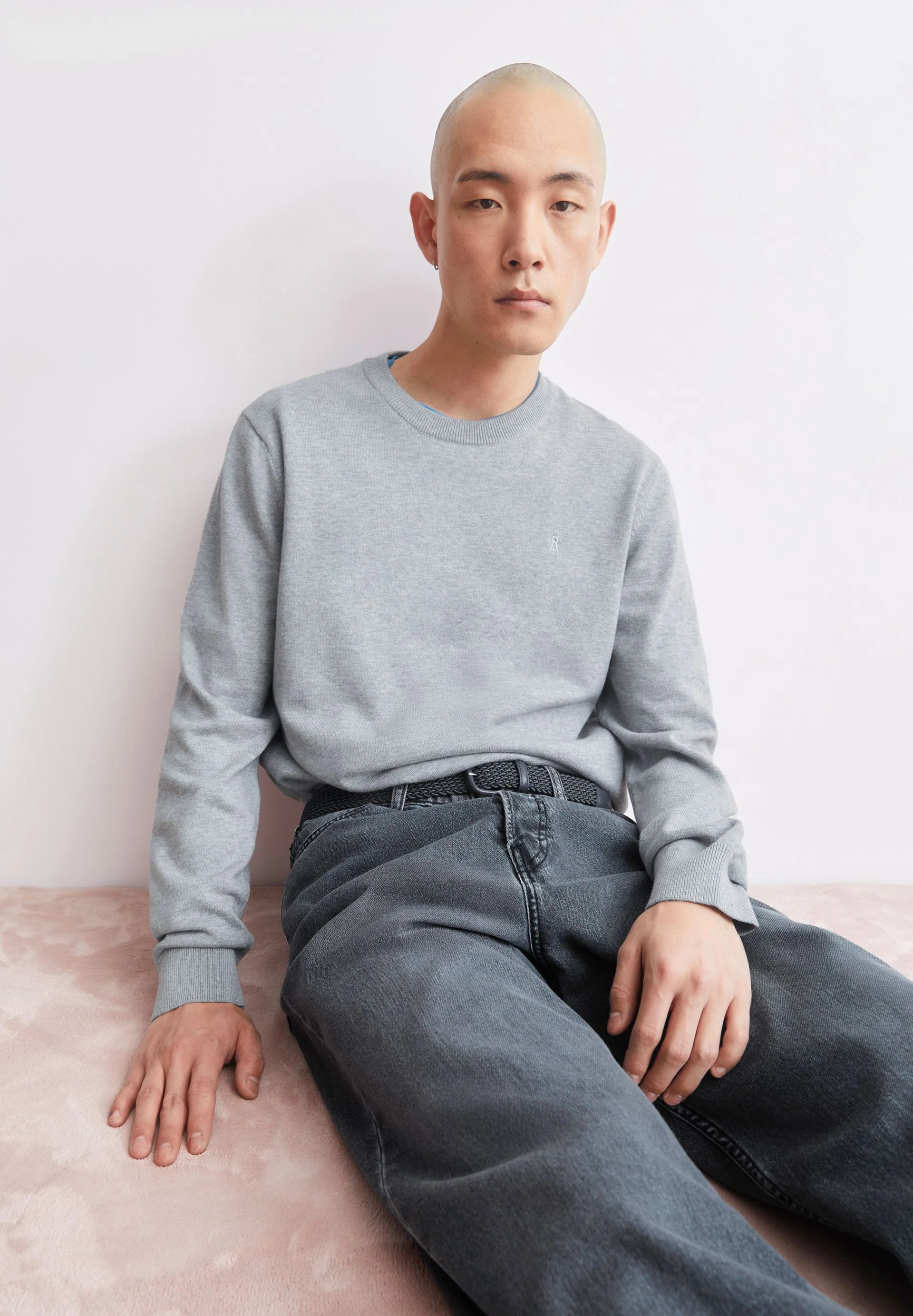 LOUKAA STRICKPULLOVER | silver melange - Image 4