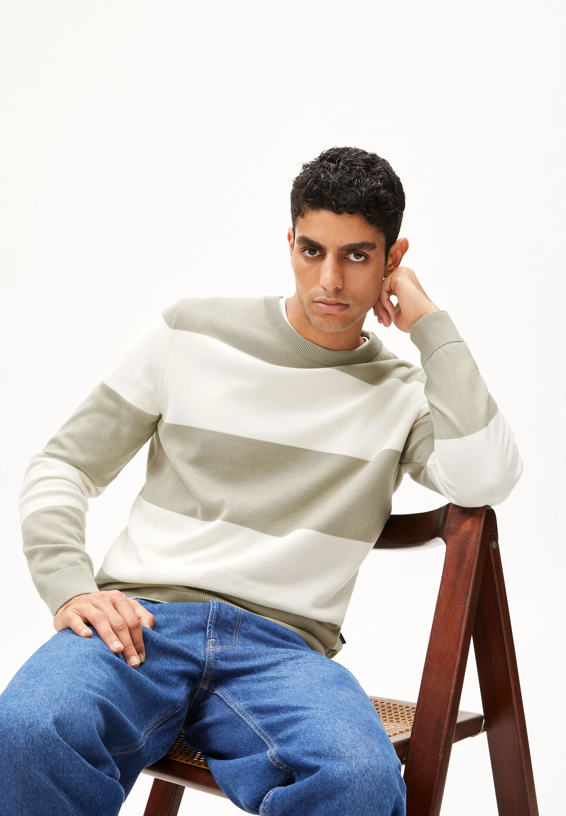 LOUKAA STRIPES | seagreen-light oatmilk - Image 4