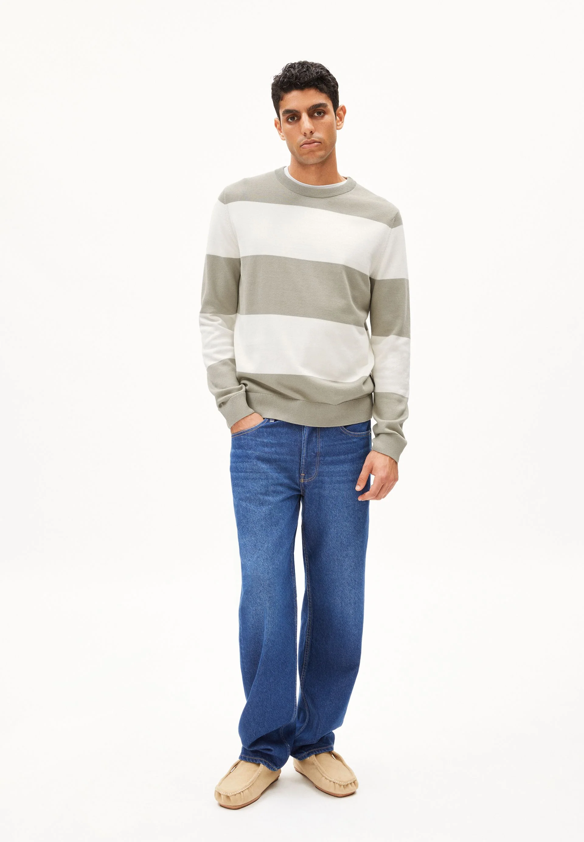 LOUKAA STRIPES | seagreen-light oatmilk - Image 5