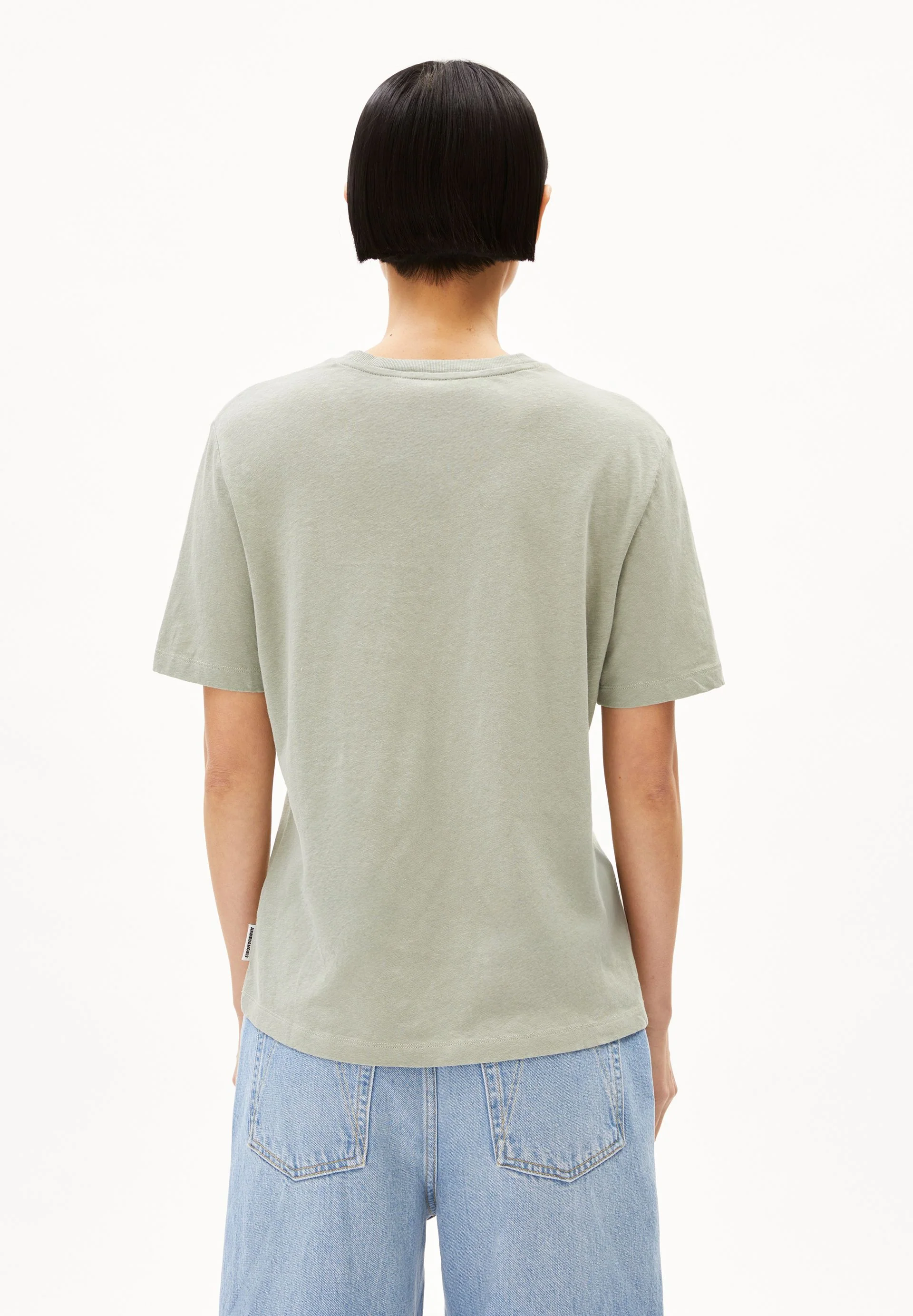 LUALAA LEINEN-MIX T-SHIRT | seagreen - Image 2