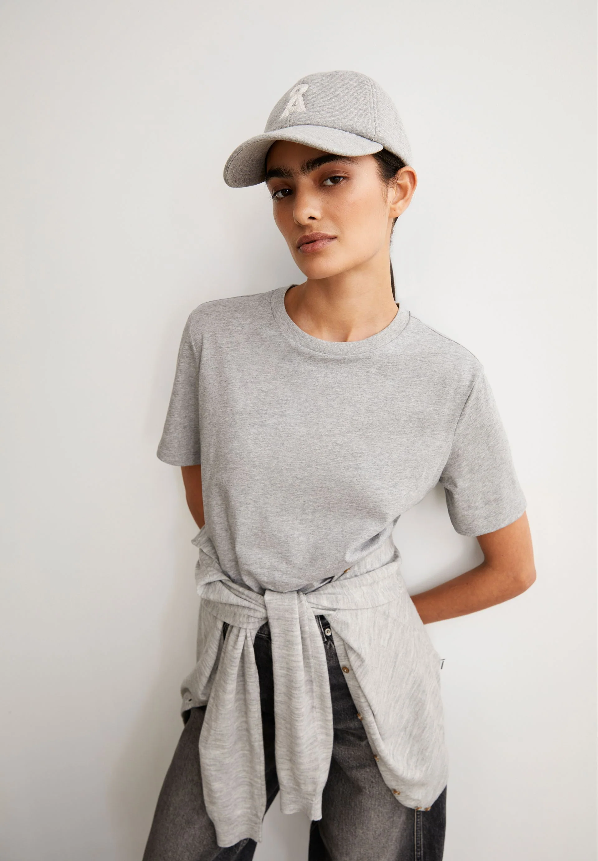 LUALAA T-SHIRT | silver melange - Image 4