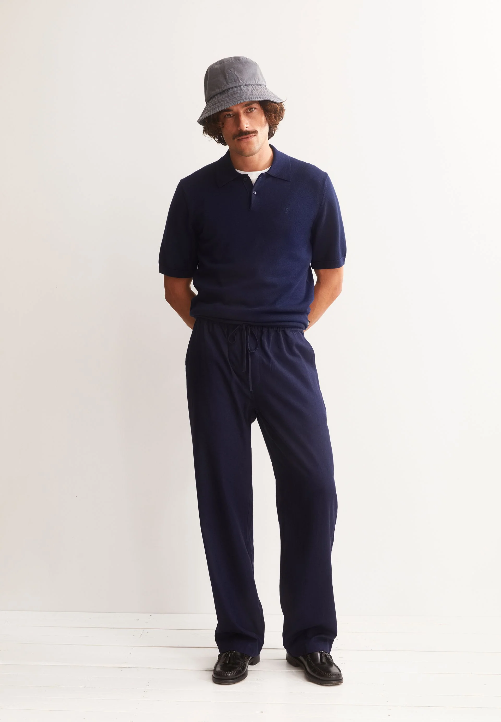 LUKAA LINO HOSE | tinted navy - Image 4