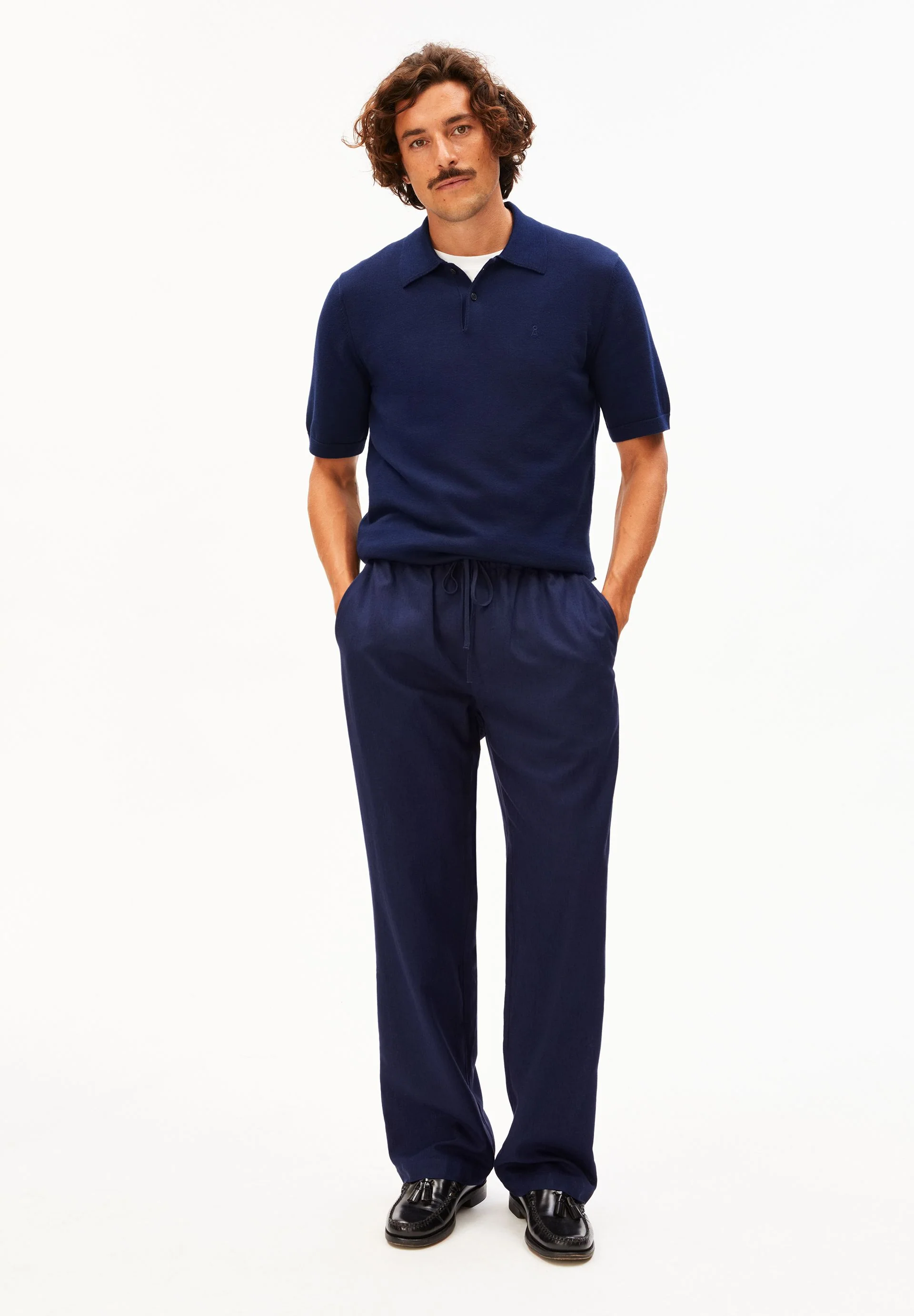LUKAA LINO HOSE | tinted navy - Image 5