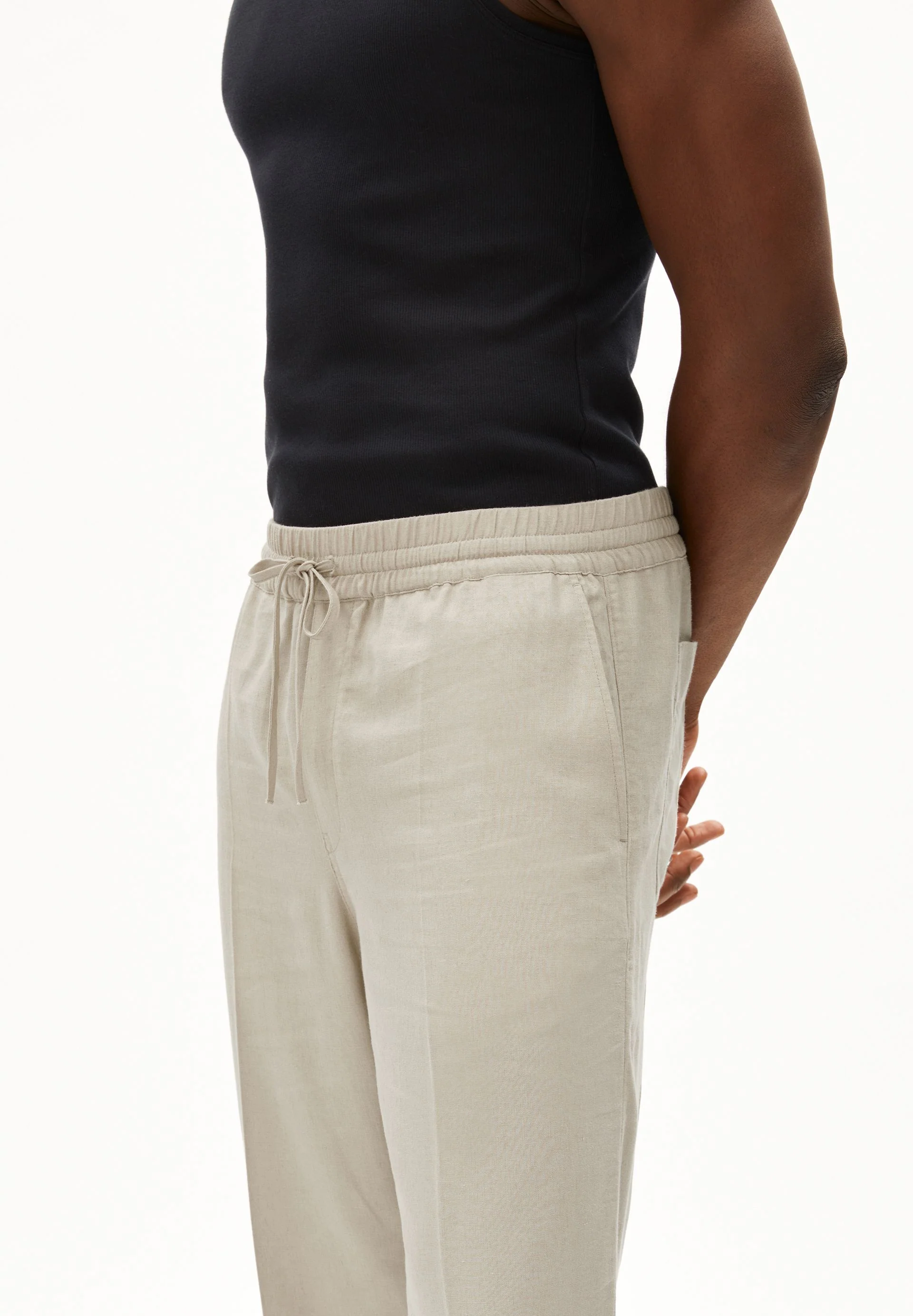 LUKAA LINO HOSE | sandstone - Image 3