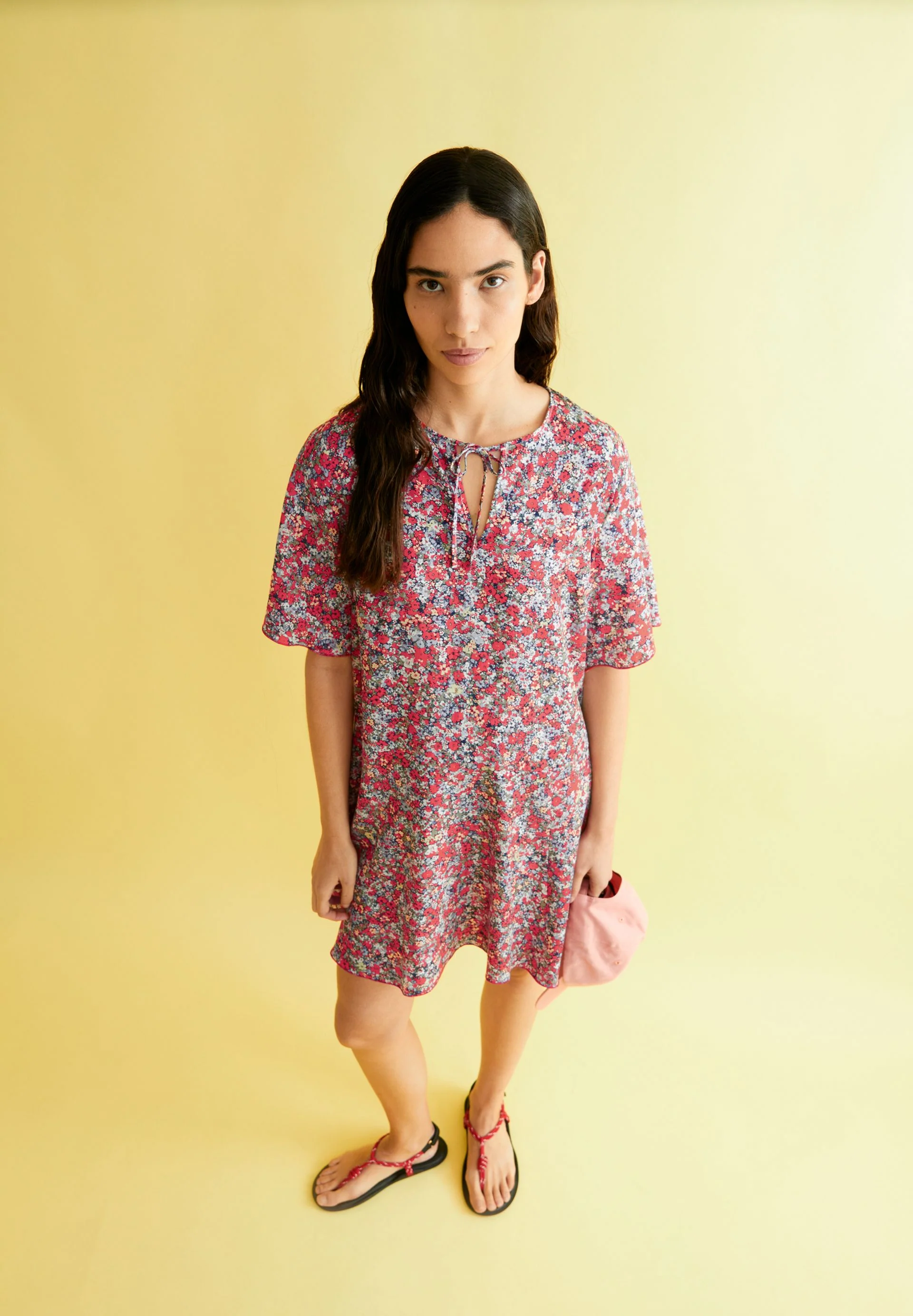 MAAERHA MOSAIC LINO | coral blush - Image 4