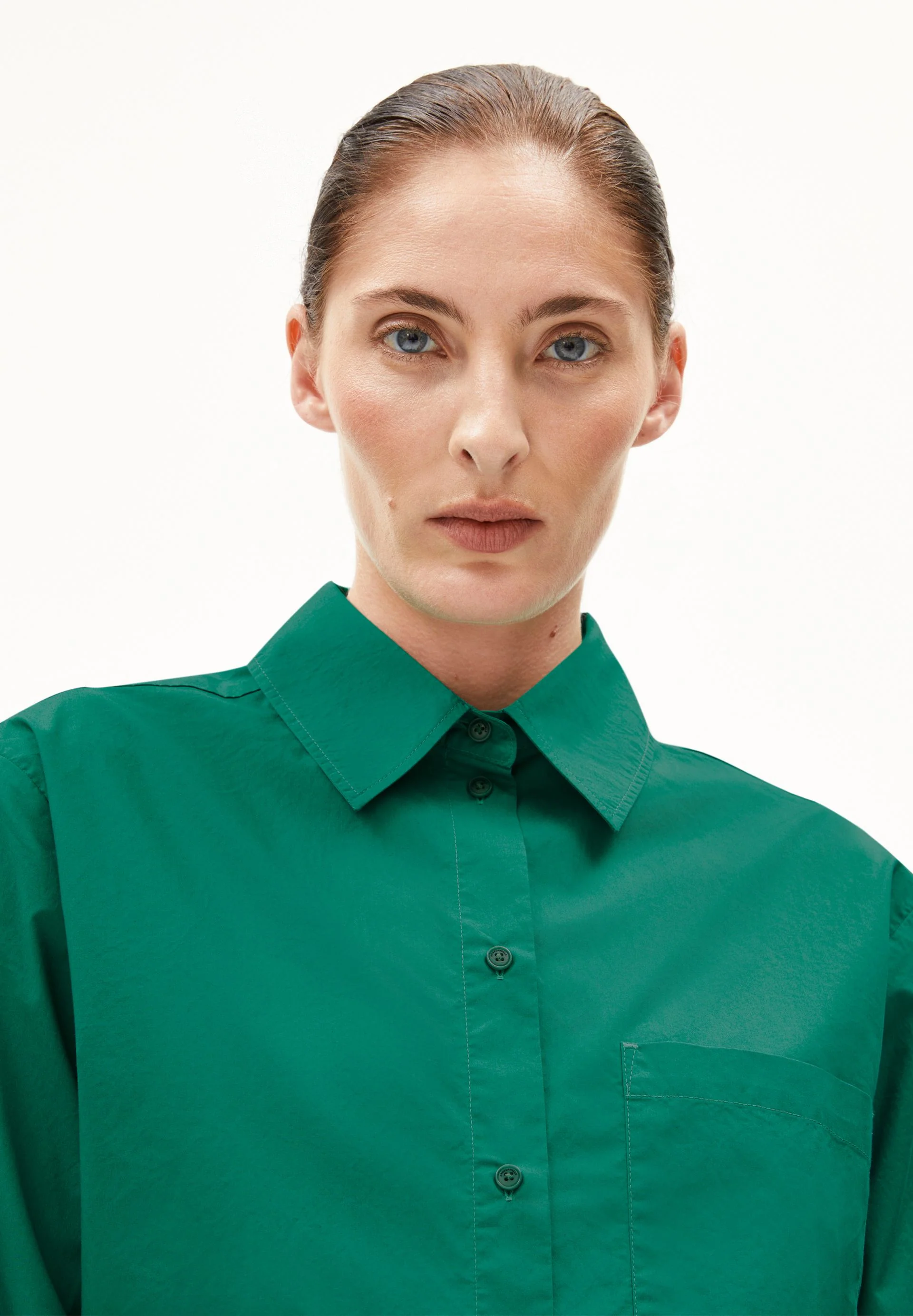 MAALGAA BLUSE | emerald green - Image 3