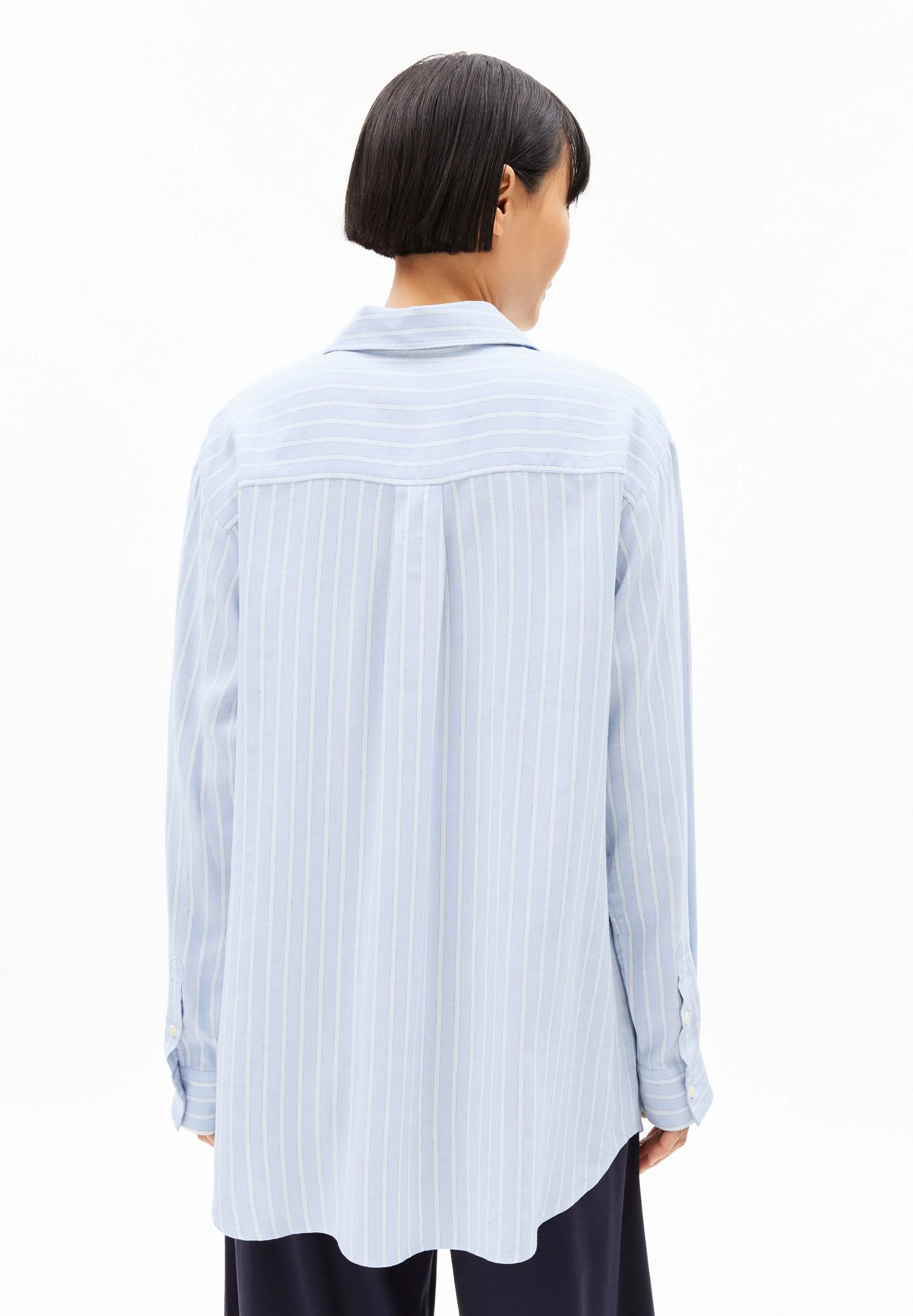 MAALGAA LINO STRIPED | silky blue-morning sky - Image 2