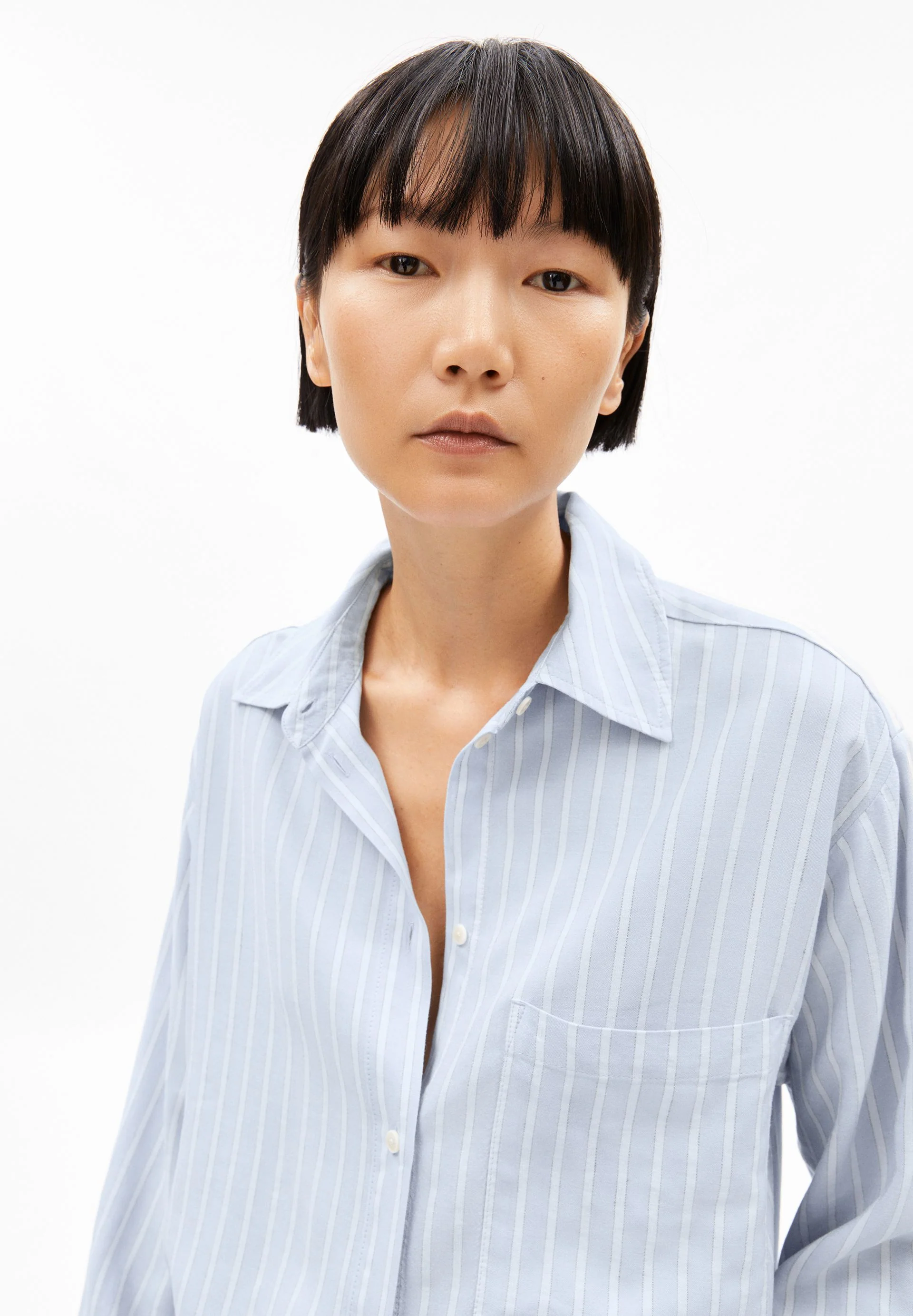 MAALGAA LINO STRIPED | silky blue-morning sky - Image 3