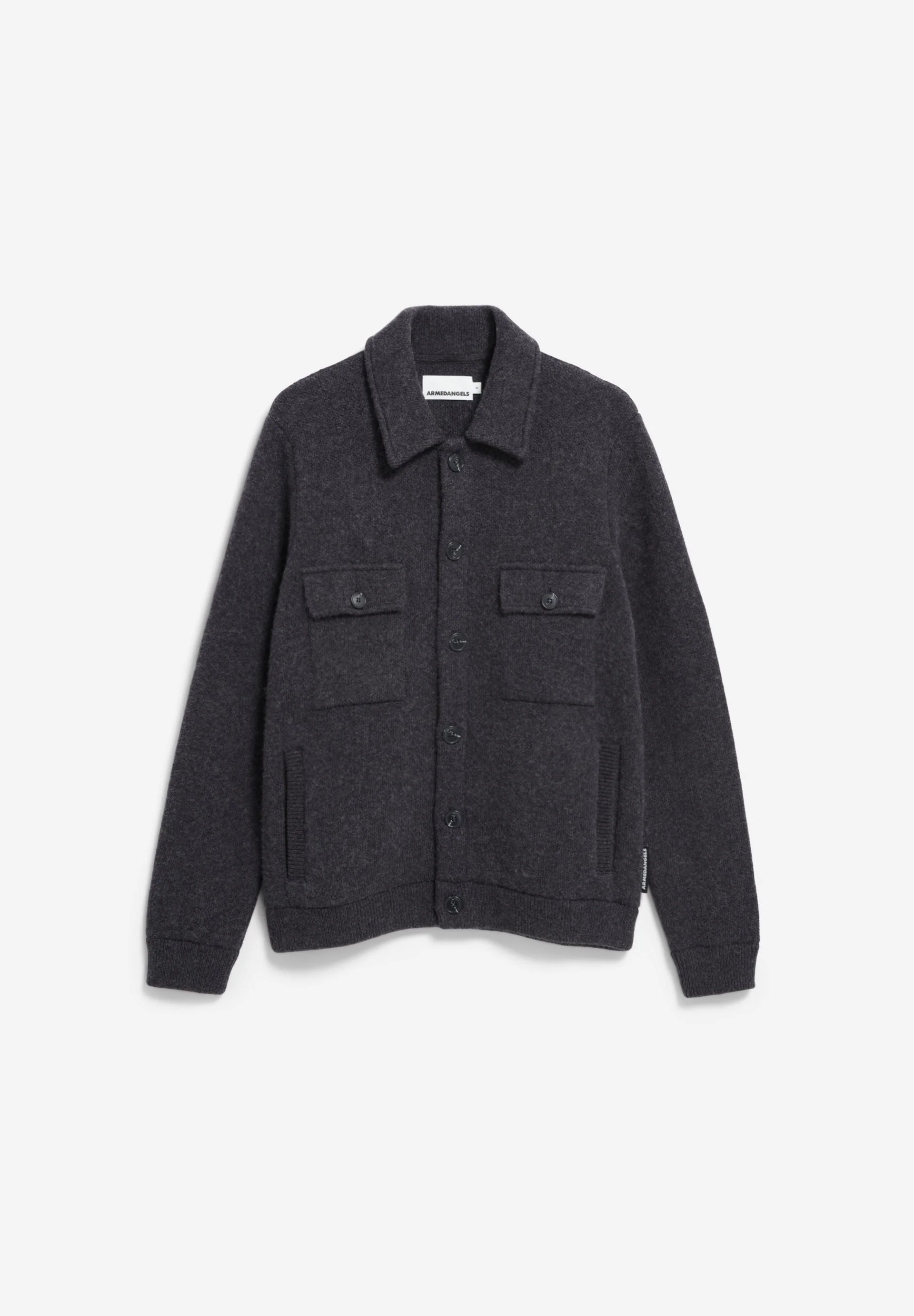 MAARK STRICK-OVERSHIRT | steel melange - Image 6