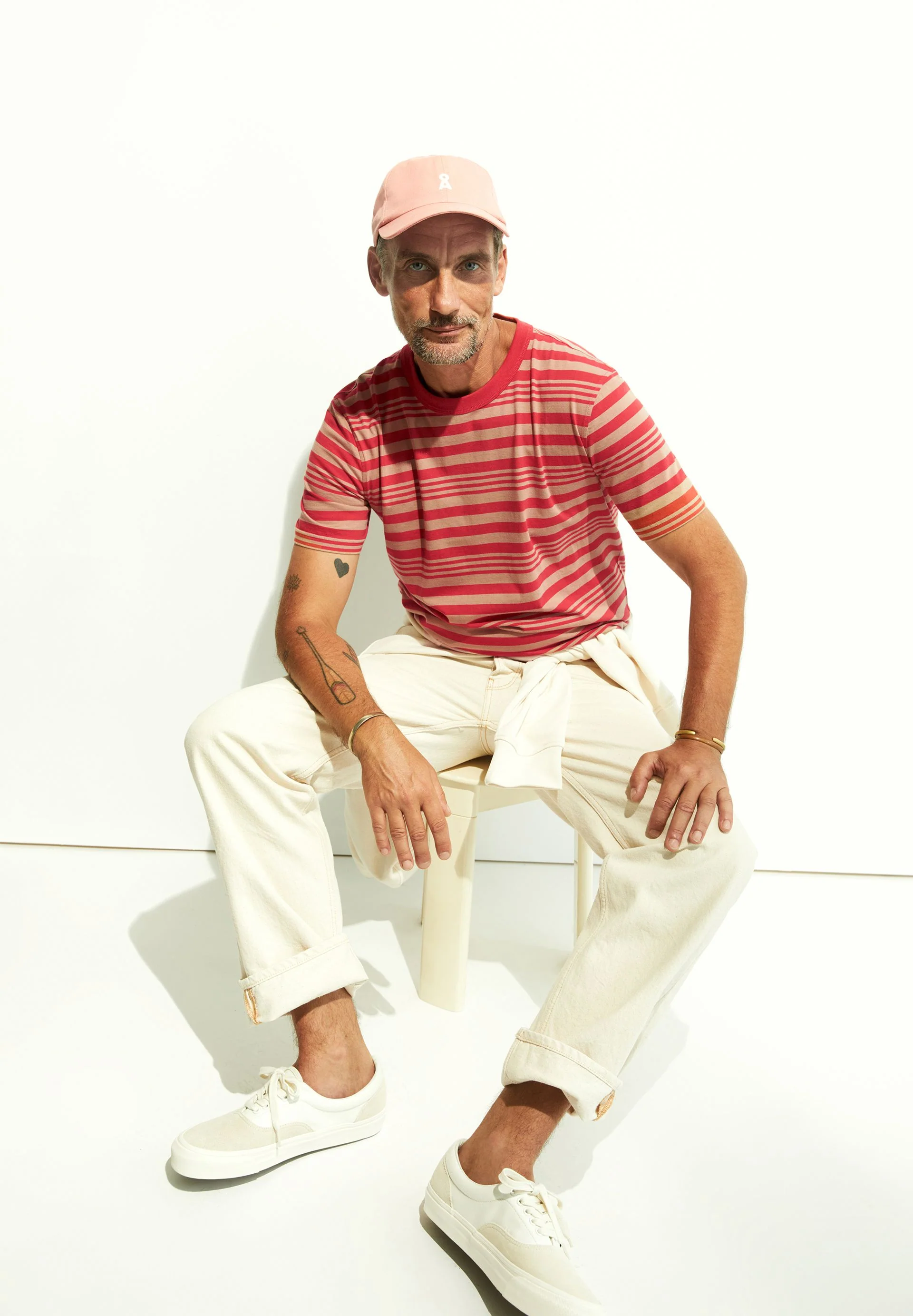 MAARKOS BOLD STRIPES | cinnamon dust-coral blush - Image 4