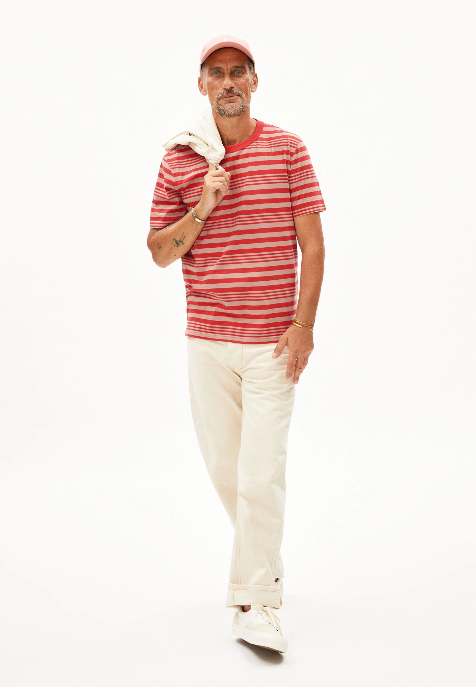 MAARKOS BOLD STRIPES | cinnamon dust-coral blush - Image 5