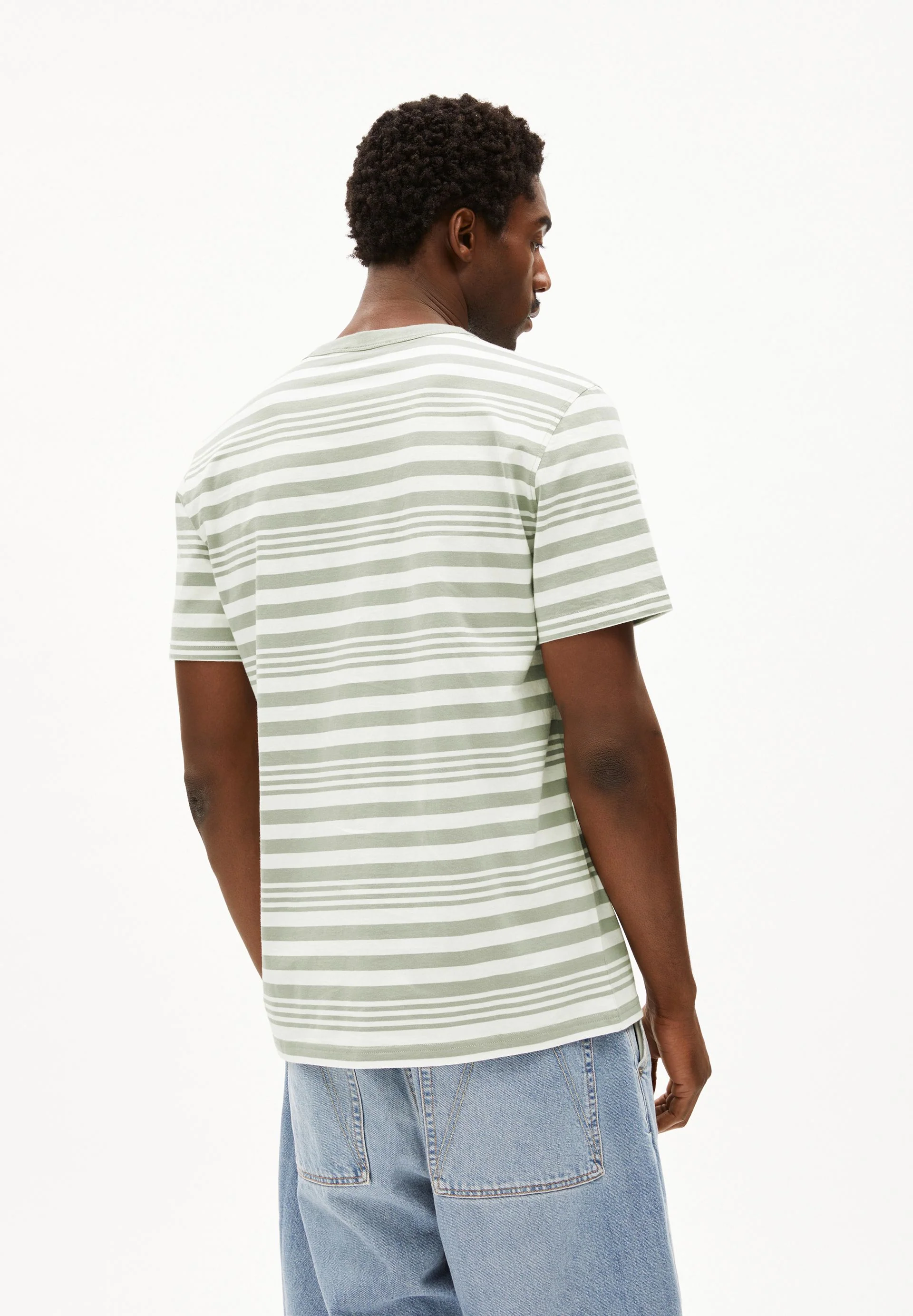 MAARKOS BOLD STRIPES | oatmilk-seagreen - Image 2