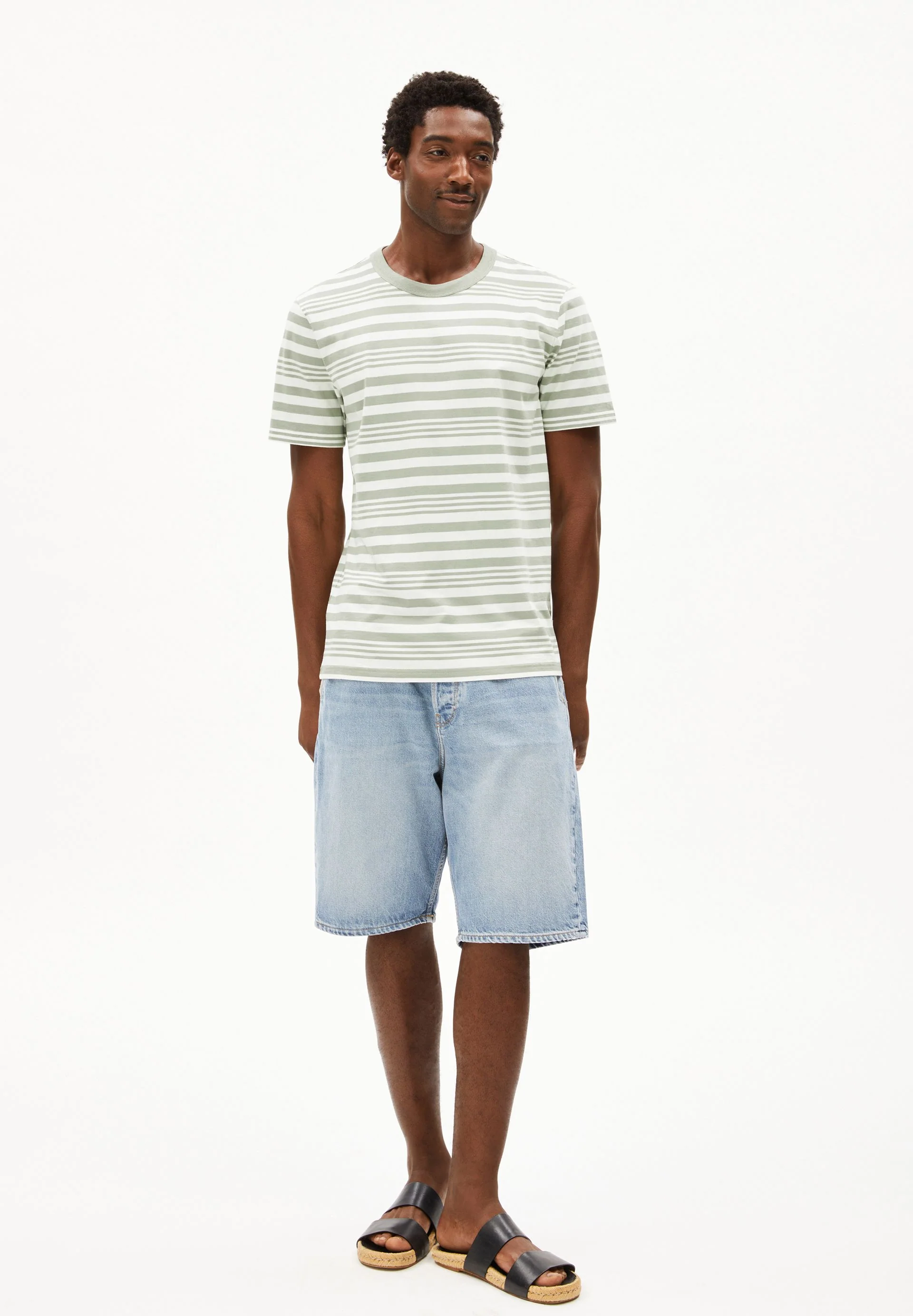 MAARKOS BOLD STRIPES | oatmilk-seagreen - Image 5