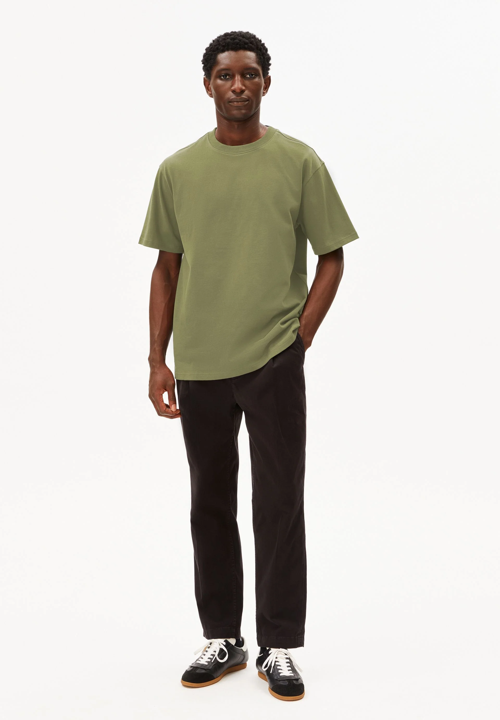 MAARKOS HEAVY WEIGHT T-SHIRT | fatigue green - Image 5