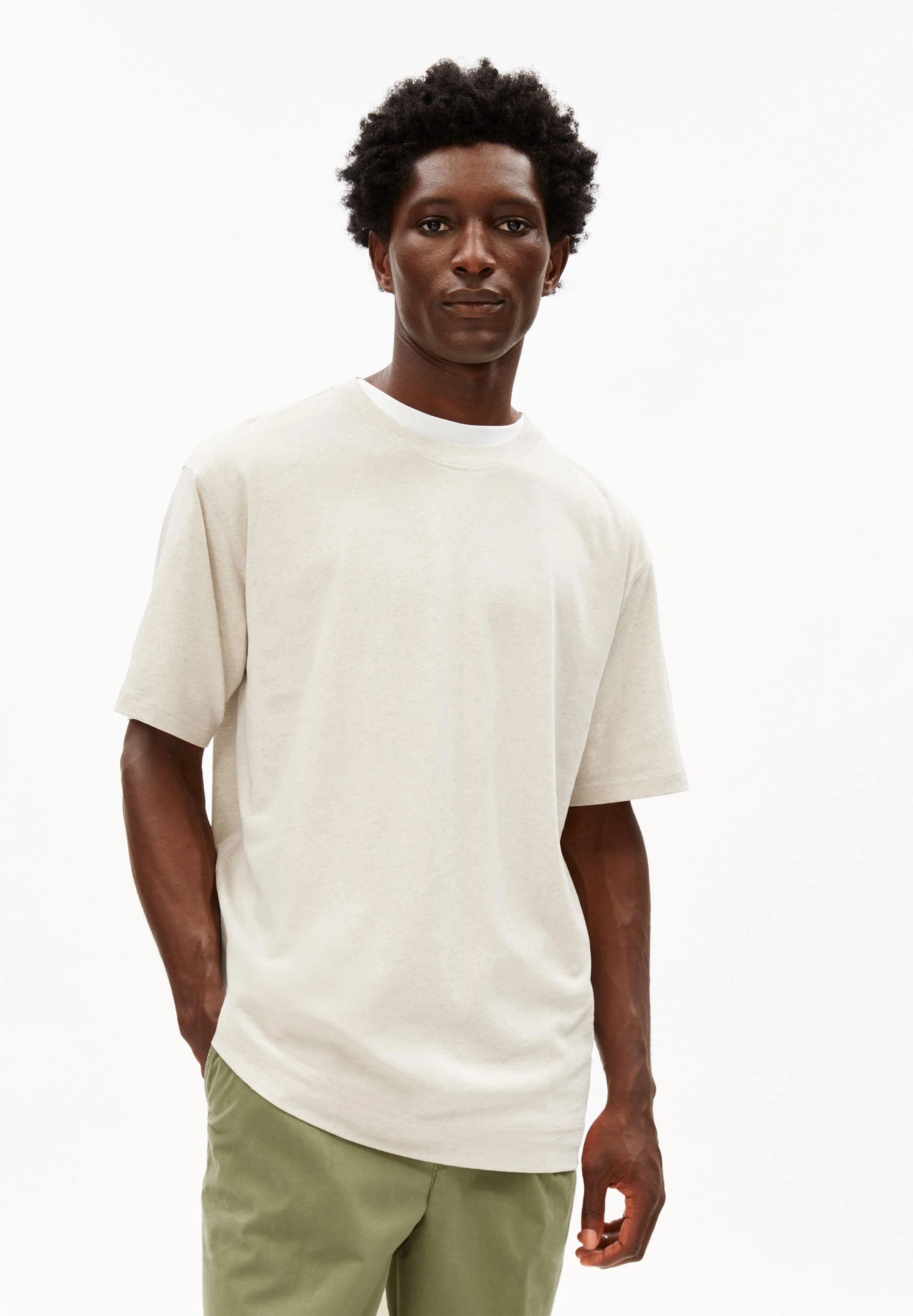 MAARKOS LINEN BLEND T-SHIRT - Image 3