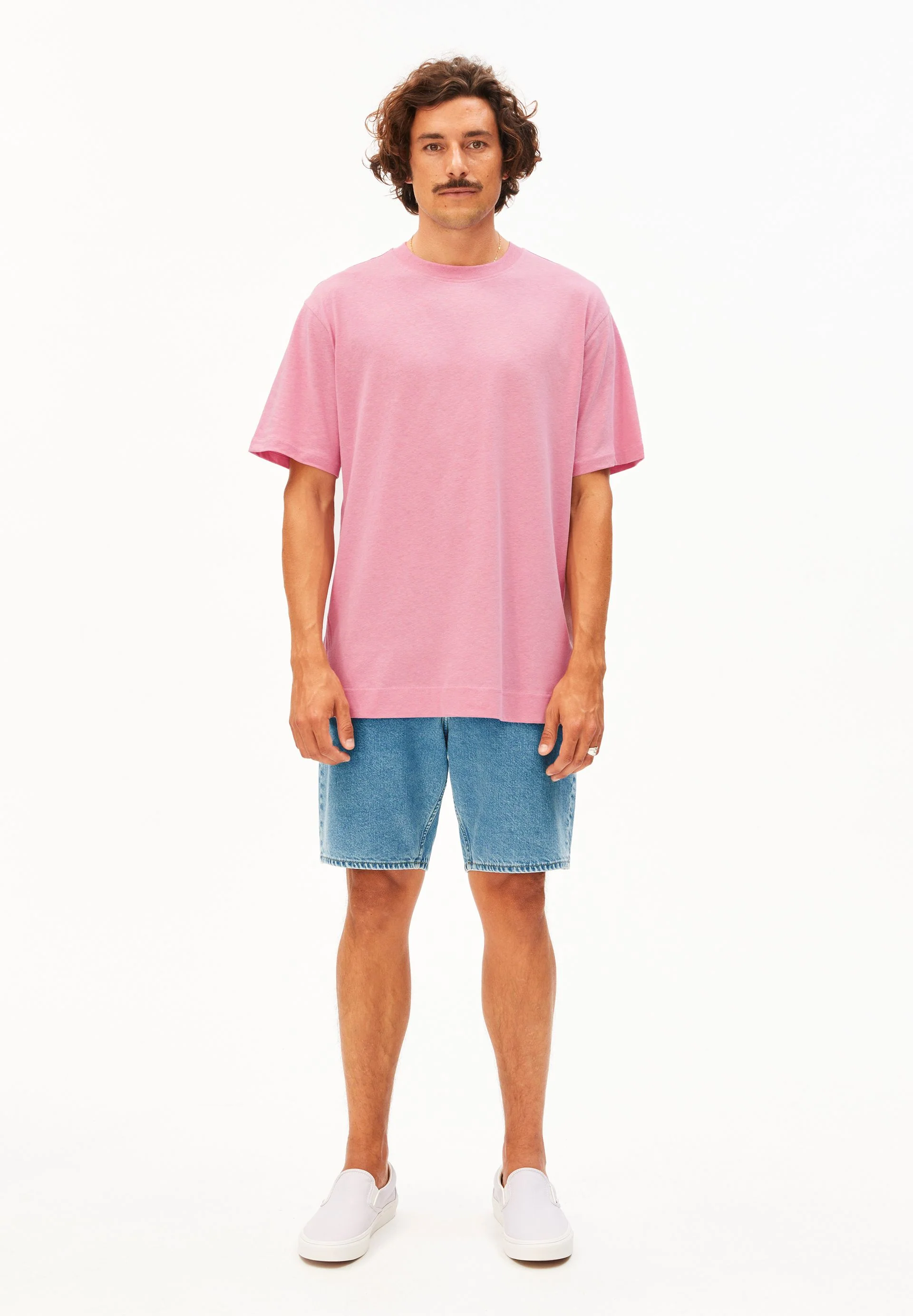 MAARKOS LEINEN-MIX T-SHIRT | washed berry - Image 5