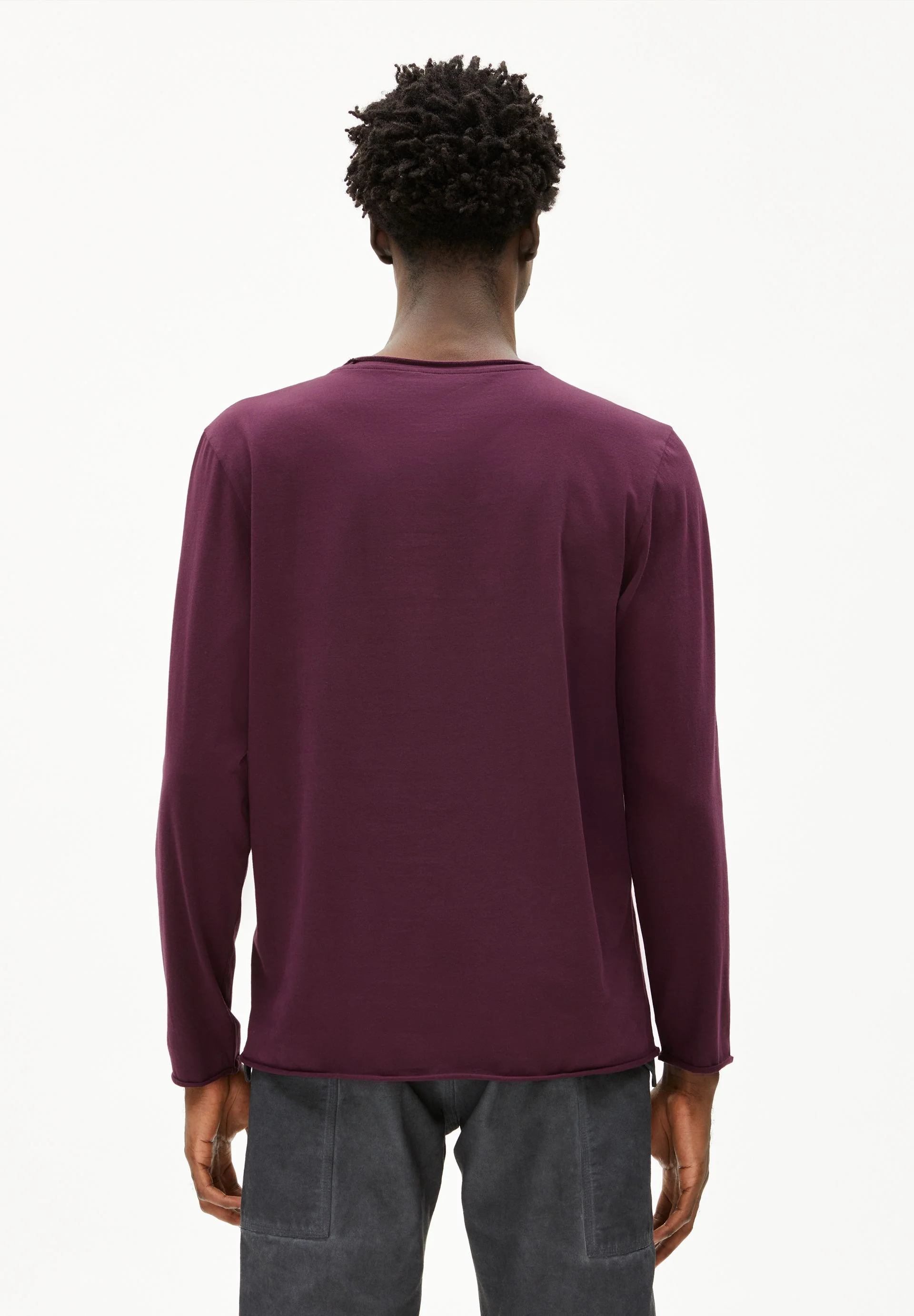 MAARKOS LS BRUSHED | dark cranberry - Image 2