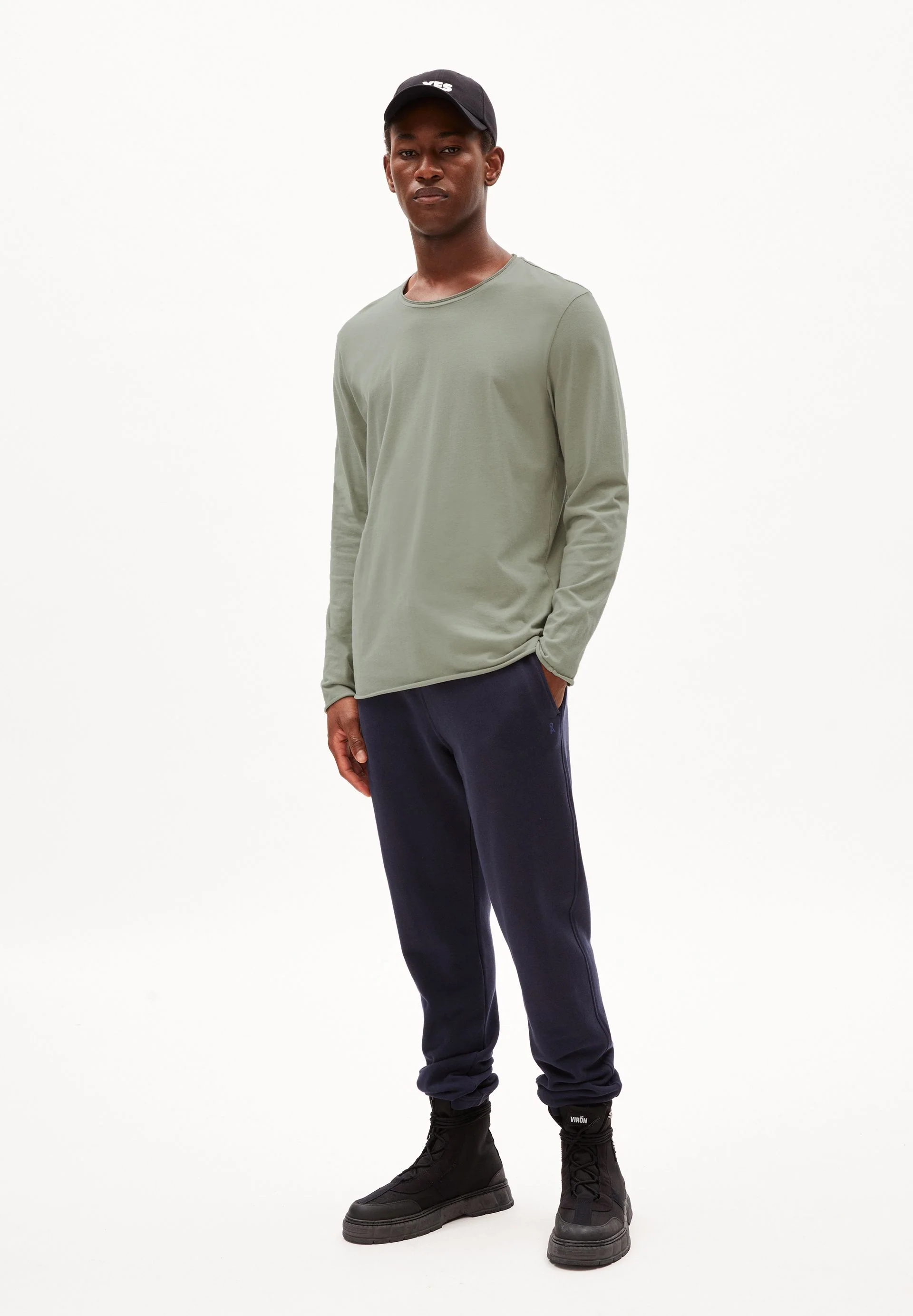 MAARKOS LS BRUSHED | grey green - Image 5