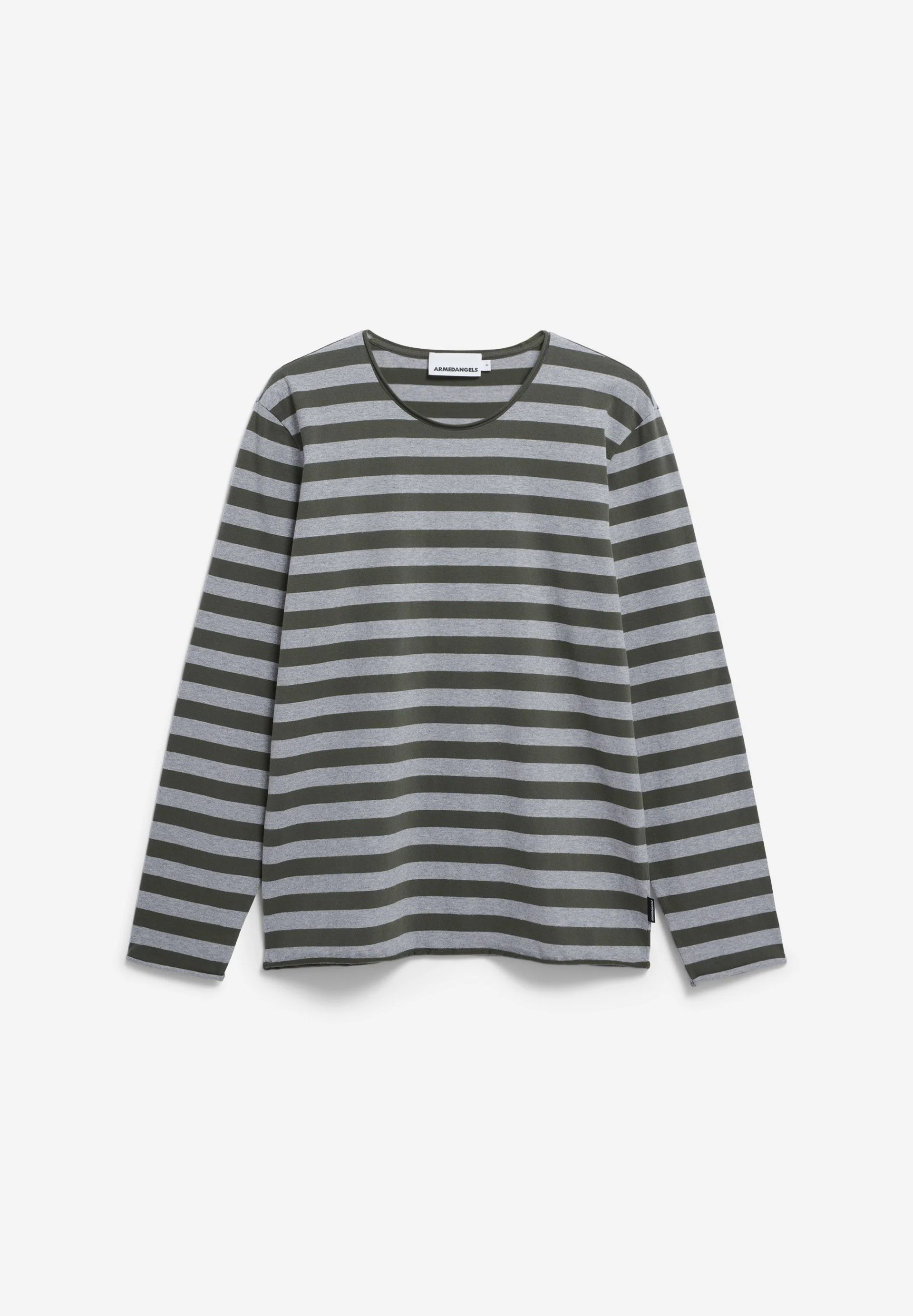 MAARKOS LS STRIPES BR | silver melange-forest pine - Image 6