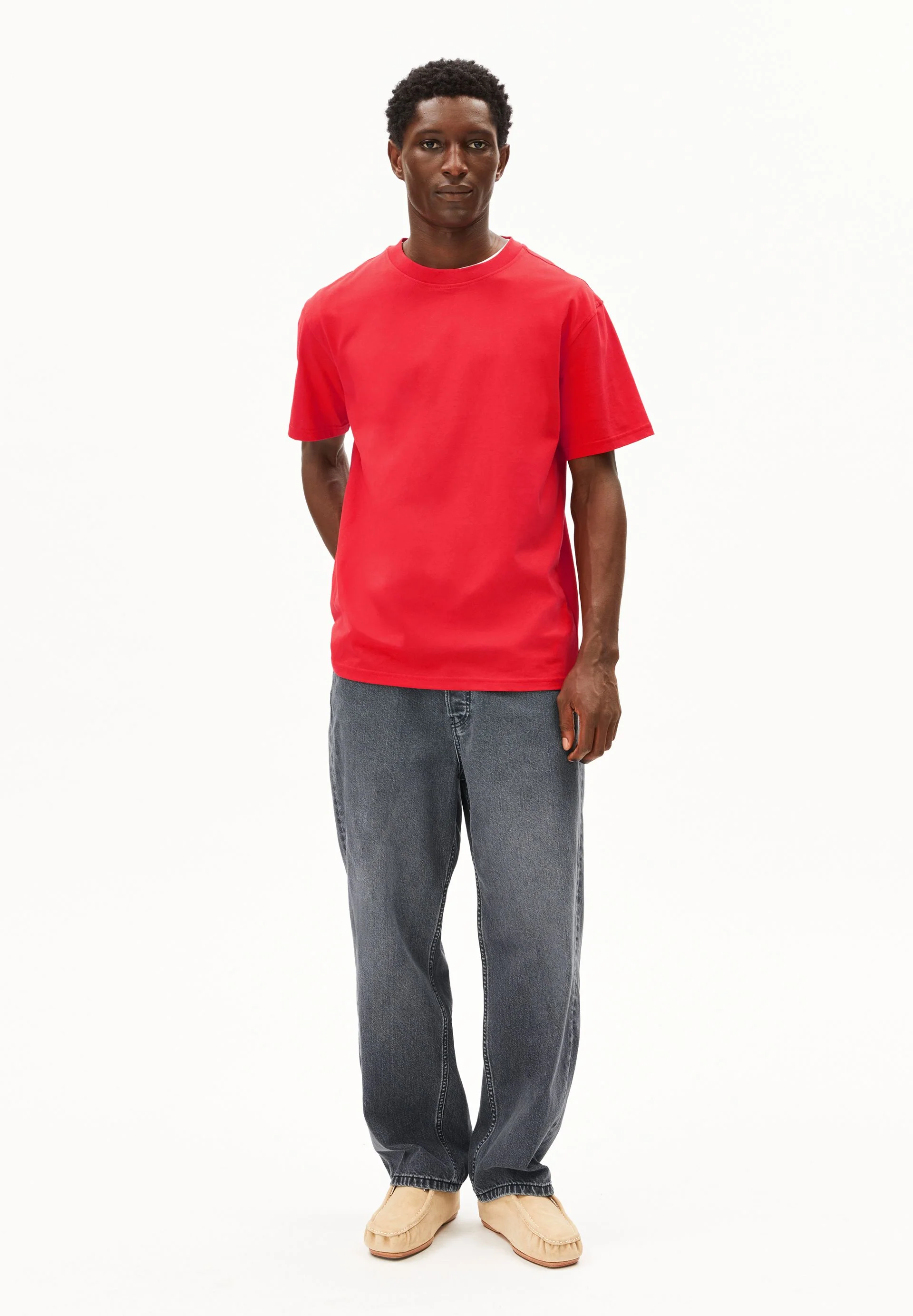 MAARKOS MID WEIGHT T-SHIRT | mars red - Image 5