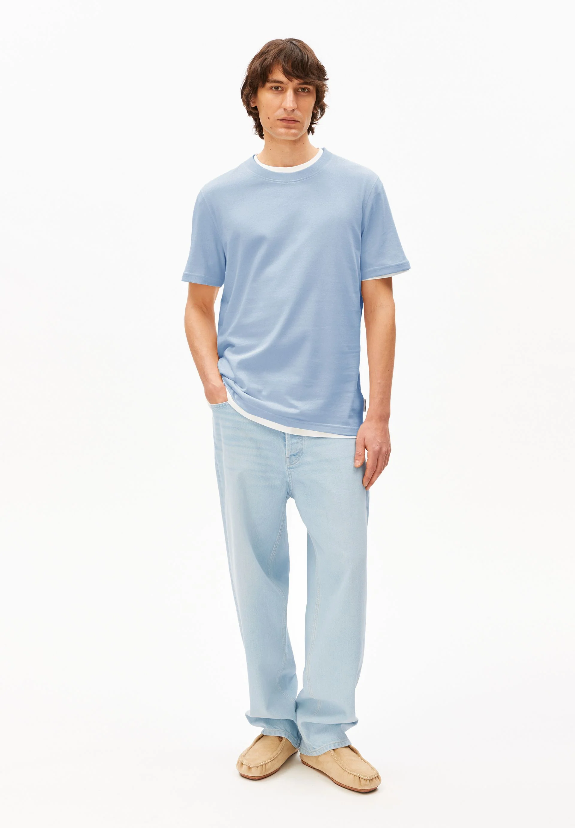 MAARKOS MID WEIGHT T-SHIRT | wedgwood - Image 5