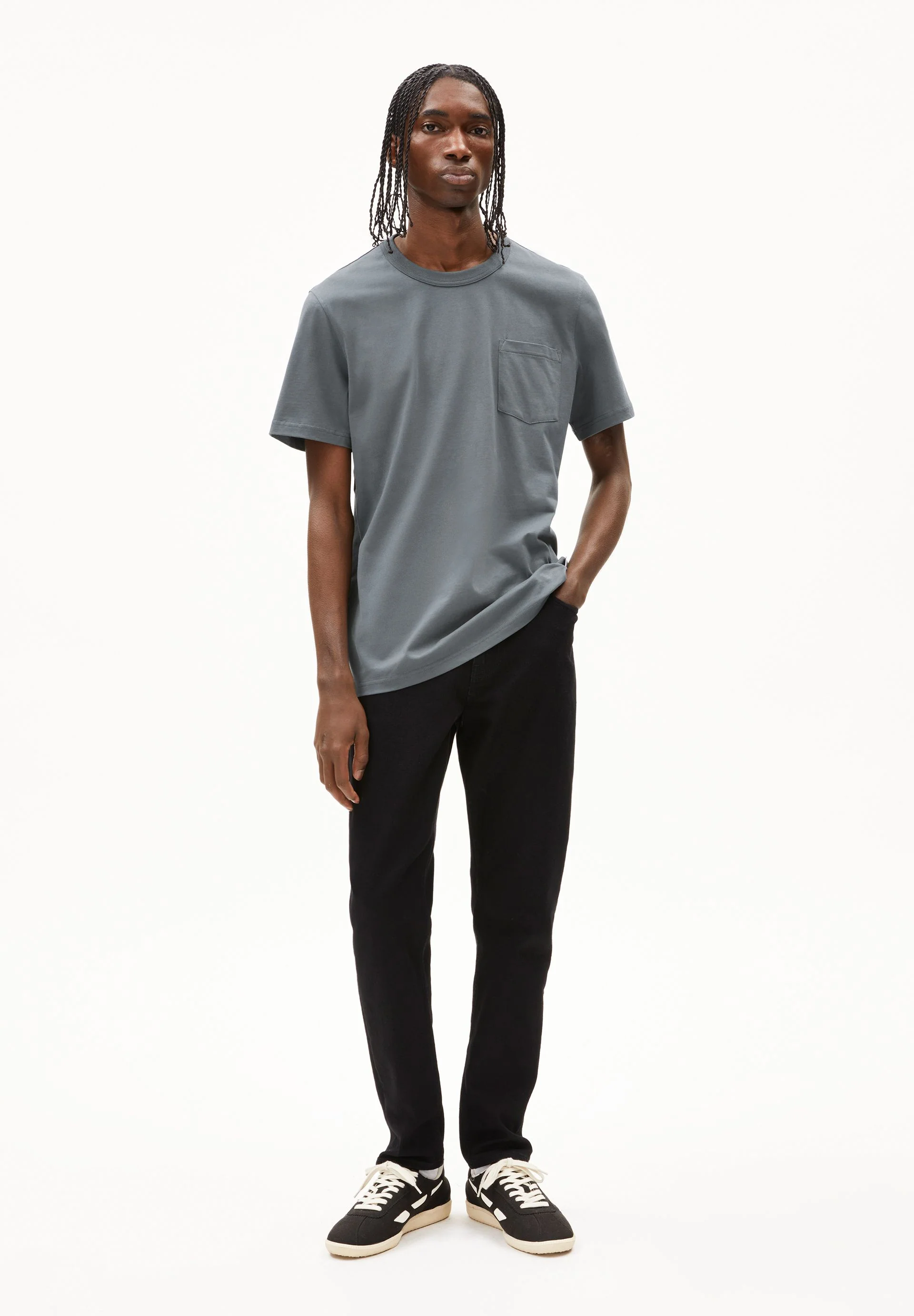 MAARKOS POCKET T-SHIRT | space steel - Image 5