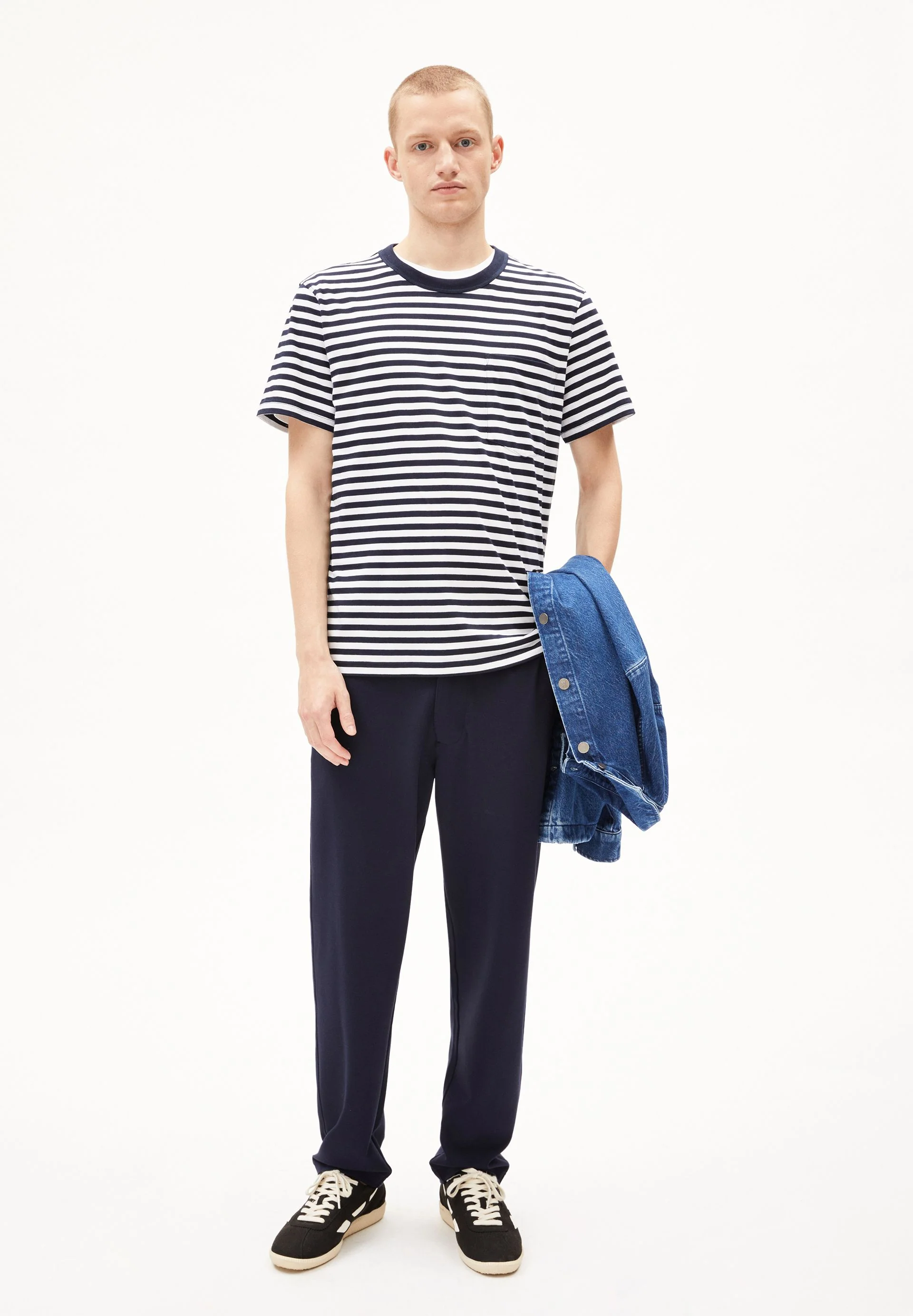 MAARKOS POCKET STRIPES | night sky-broken white - Image 5