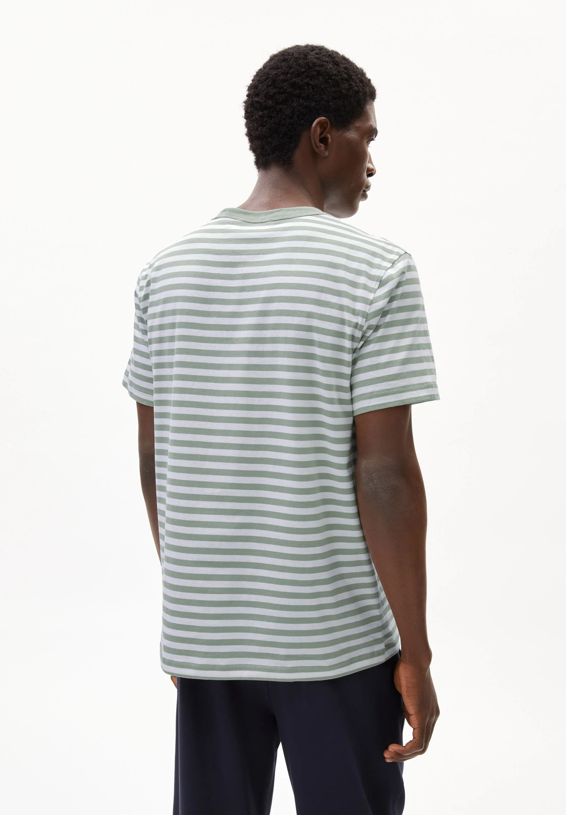 MAARKOS POCKET STRIPES | seagreen-broken white - Image 2