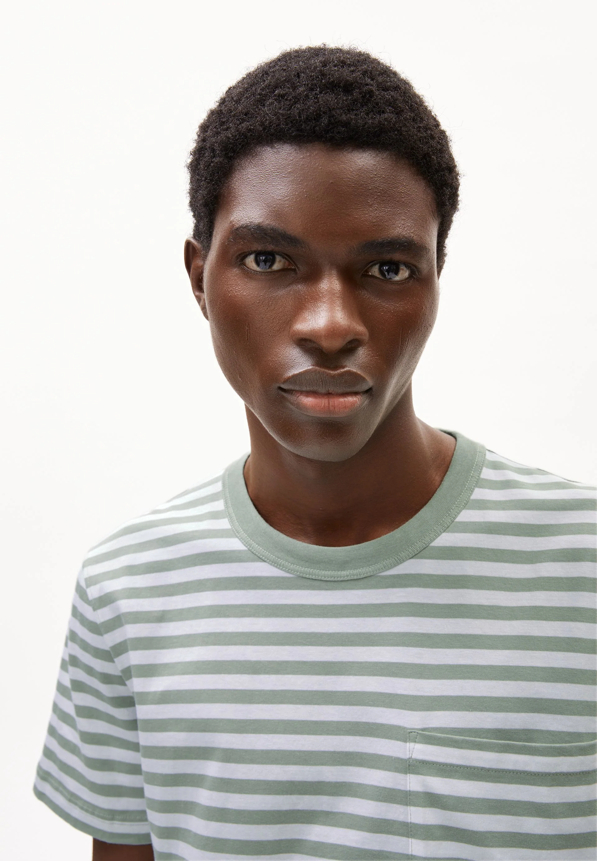 MAARKOS POCKET STRIPES | seagreen-broken white - Image 3