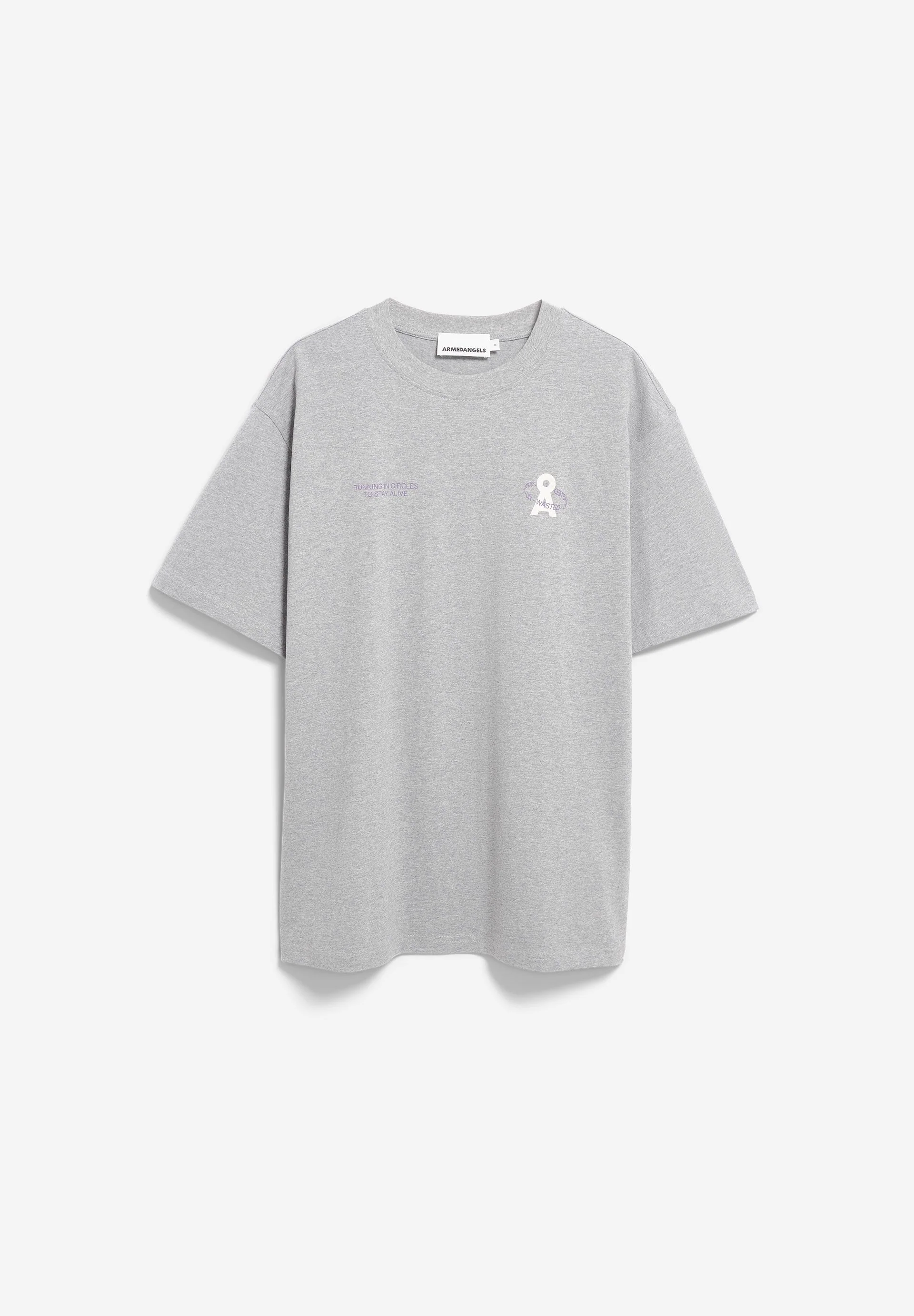 MAARKOS UN-WASTED T-SHIRT | silver melange - Image 2