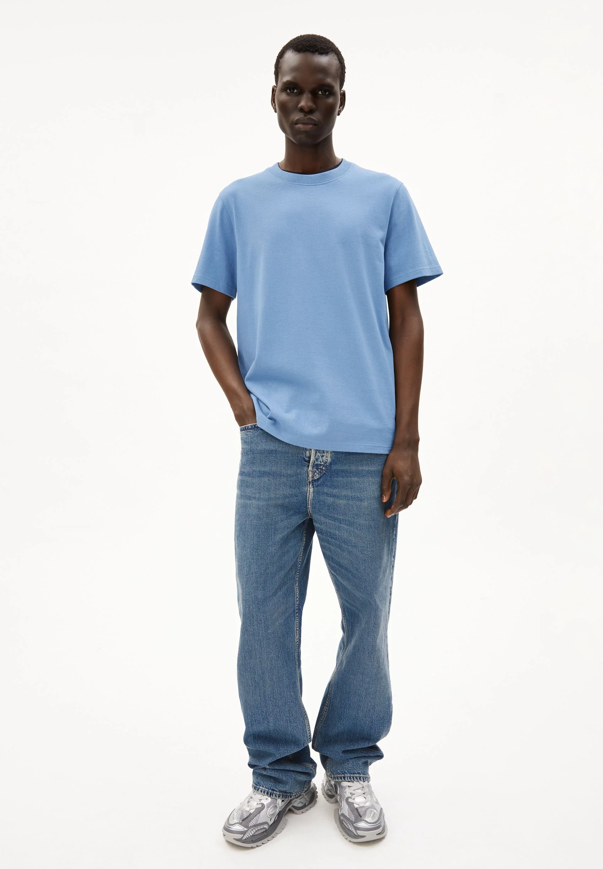MAARKOS T-SHIRT | vintage blue - Image 5