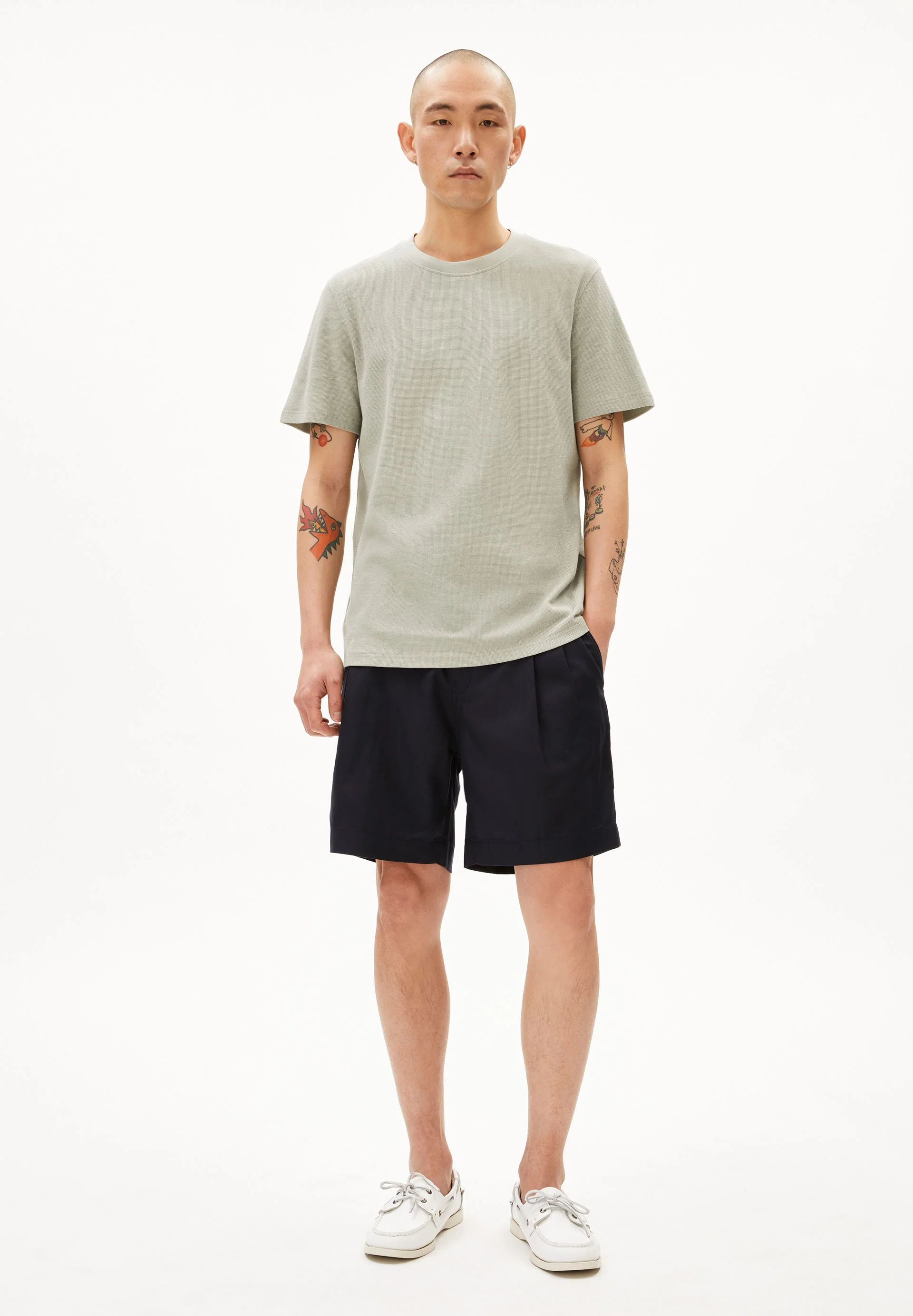 MAARKOS WAFFLE T-SHIRT | seagreen - Image 5
