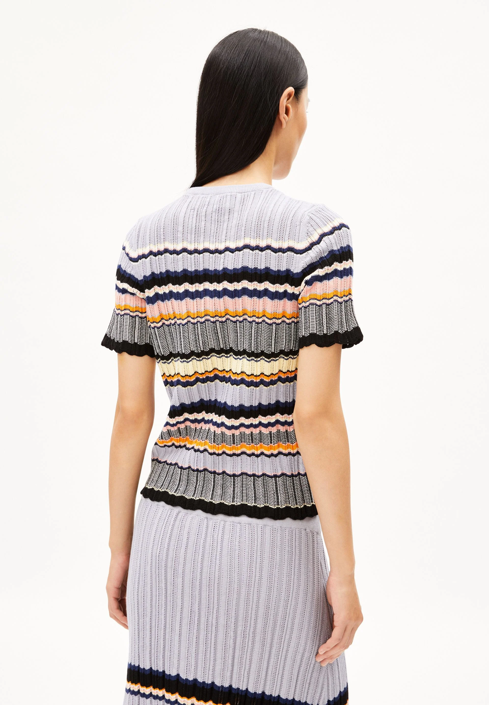 MAAYA STRIPES | misty morning-deep rosalilly - Image 2