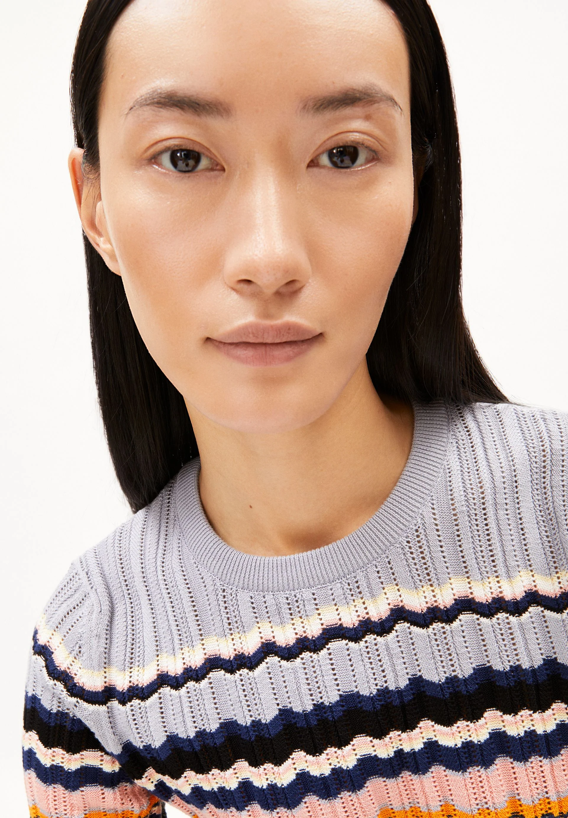 MAAYA STRIPES | misty morning-deep rosalilly - Image 3