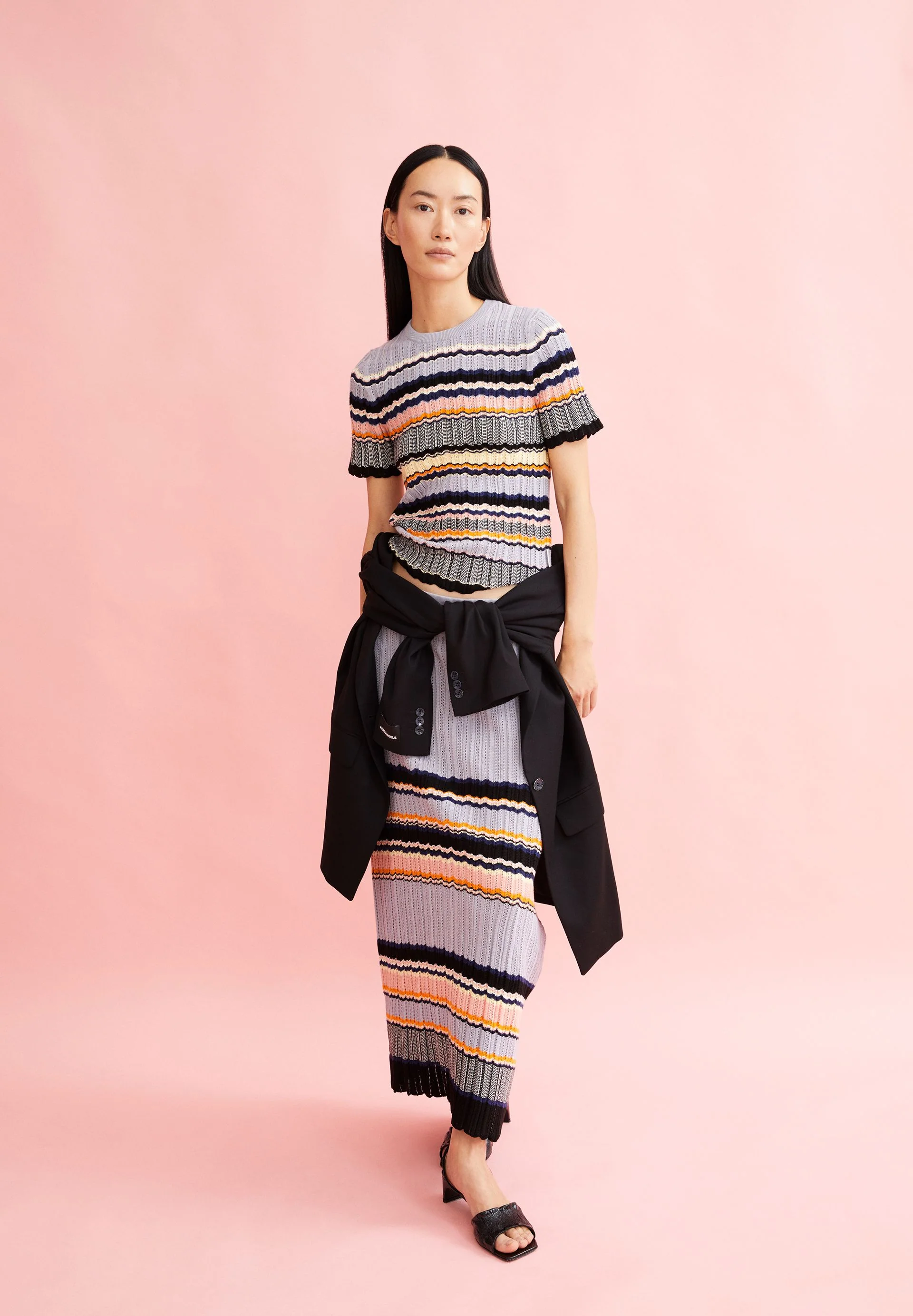 MAAYA STRIPES | misty morning-deep rosalilly - Image 4