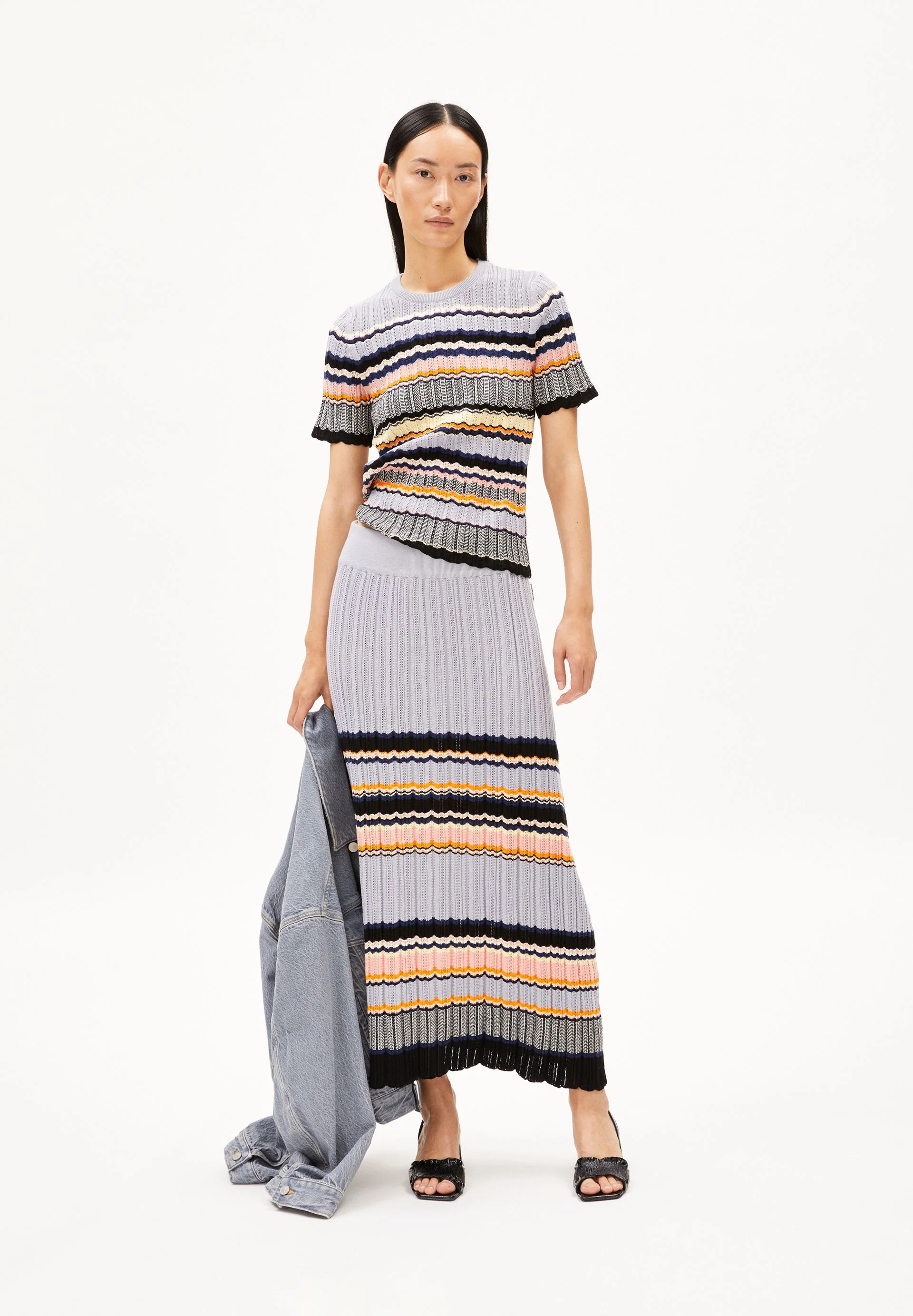 MAAYA STRIPES | misty morning-deep rosalilly - Image 5