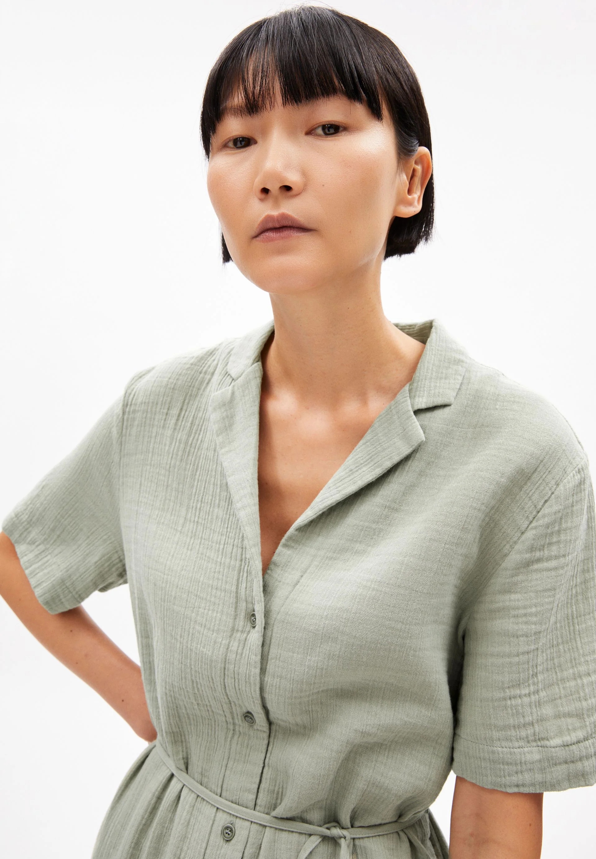 MABELAA MUSSELIN | seagreen - Image 3