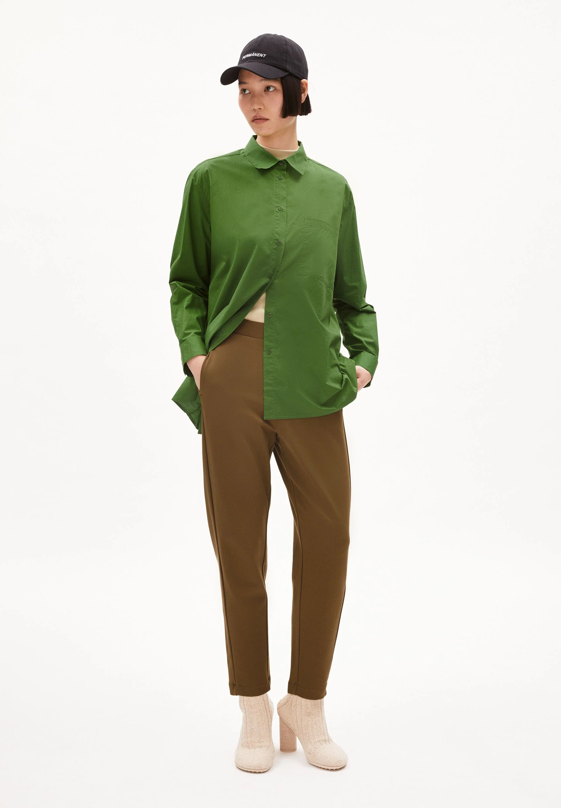 MAGDAALENA JERSEYHOSE | dried moss - Image 5