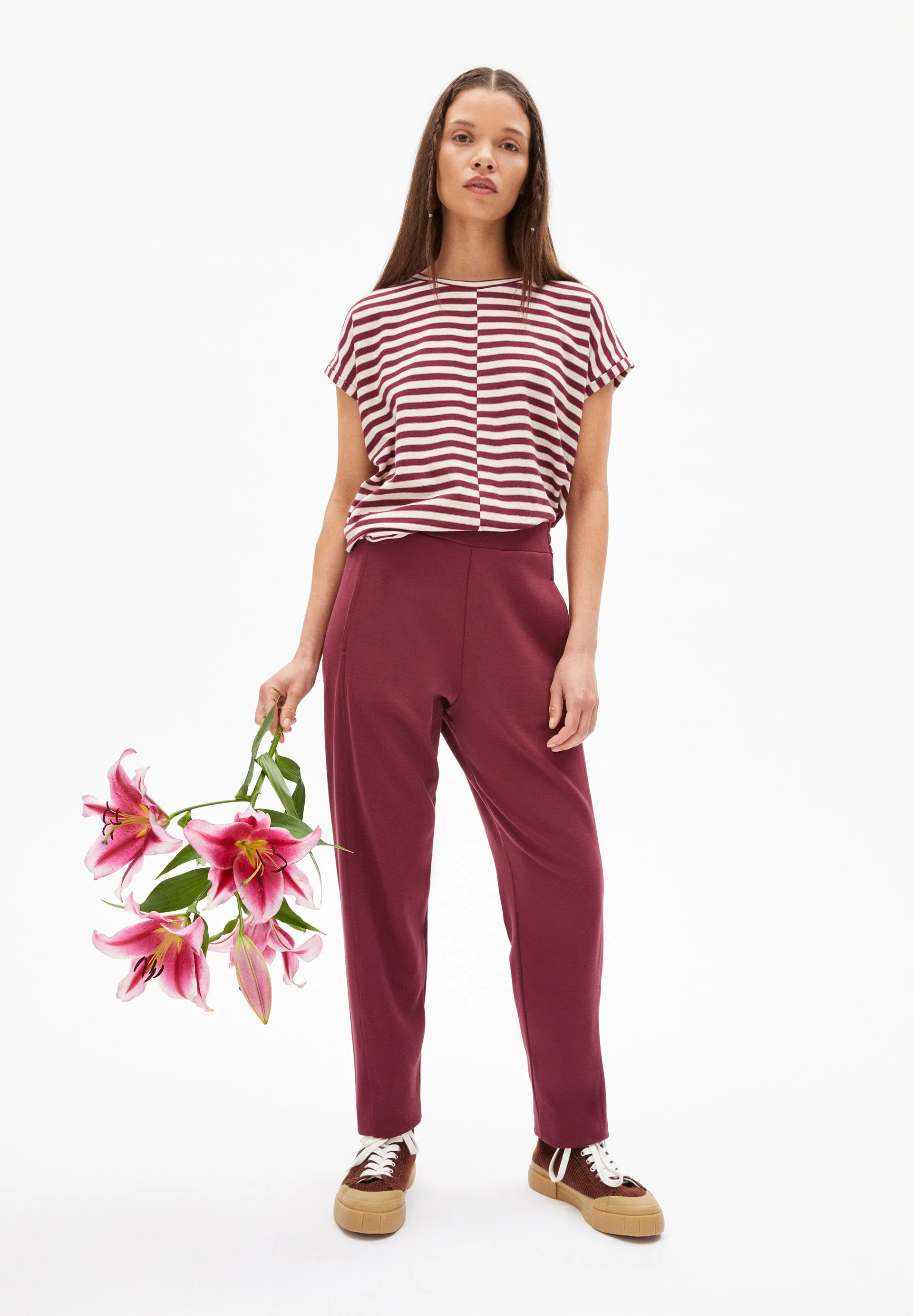 MAGDAALENA JERSEYHOSE | ruby red - Image 4