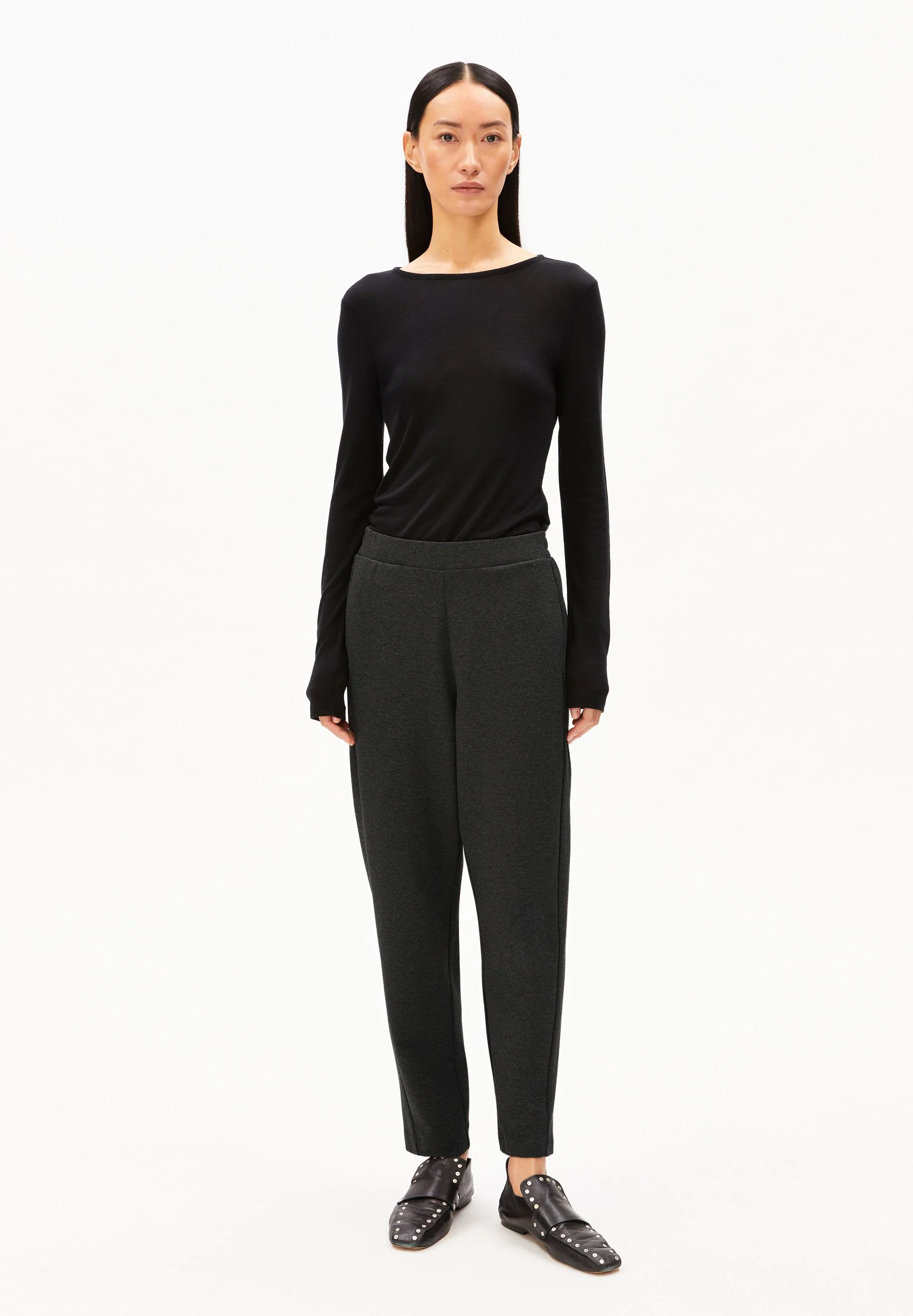 MAGDAALENA JERSEYHOSE | steel melange - Image 5