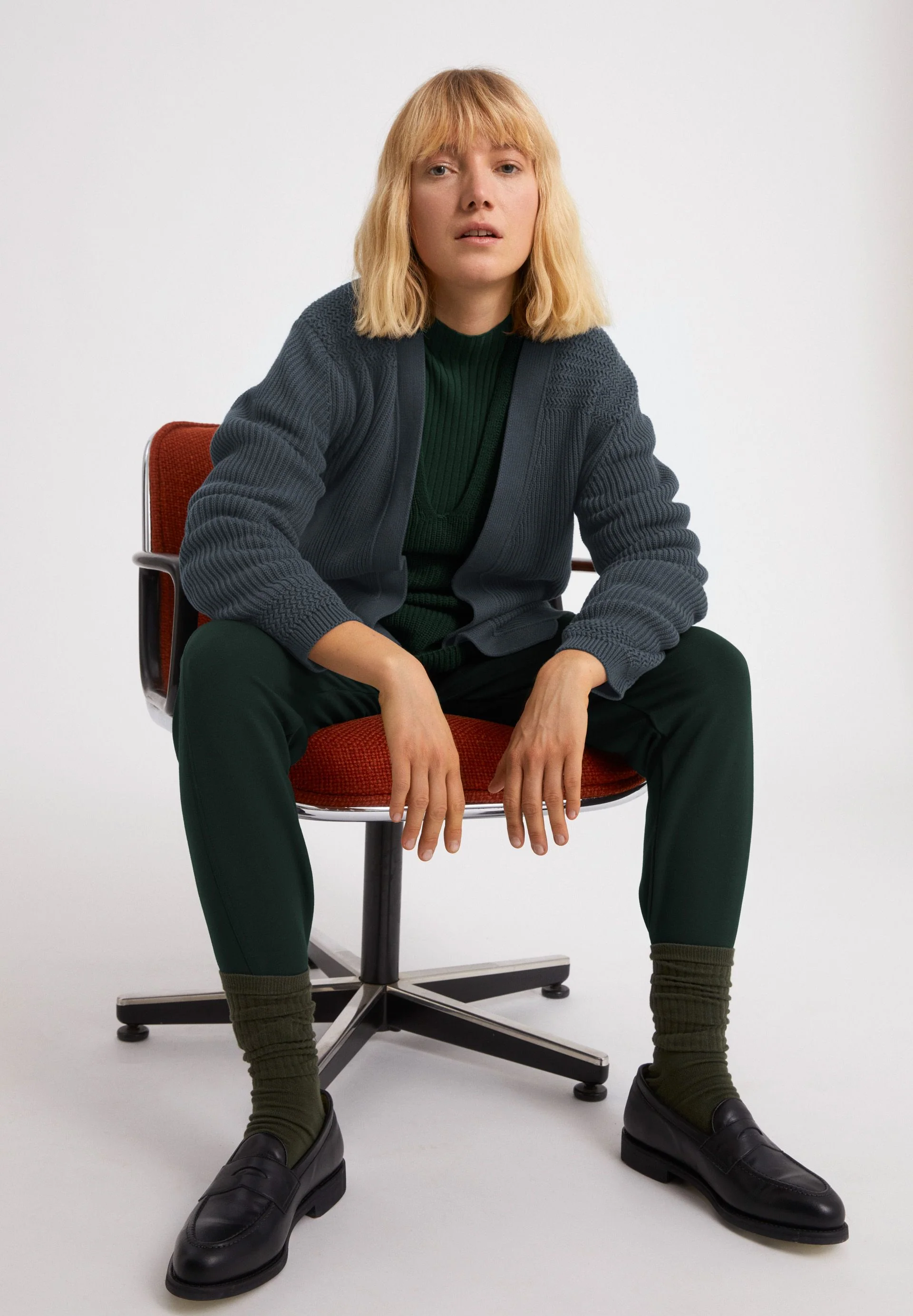 MAGDAALENA JERSEYHOSE | vintage green - Image 4