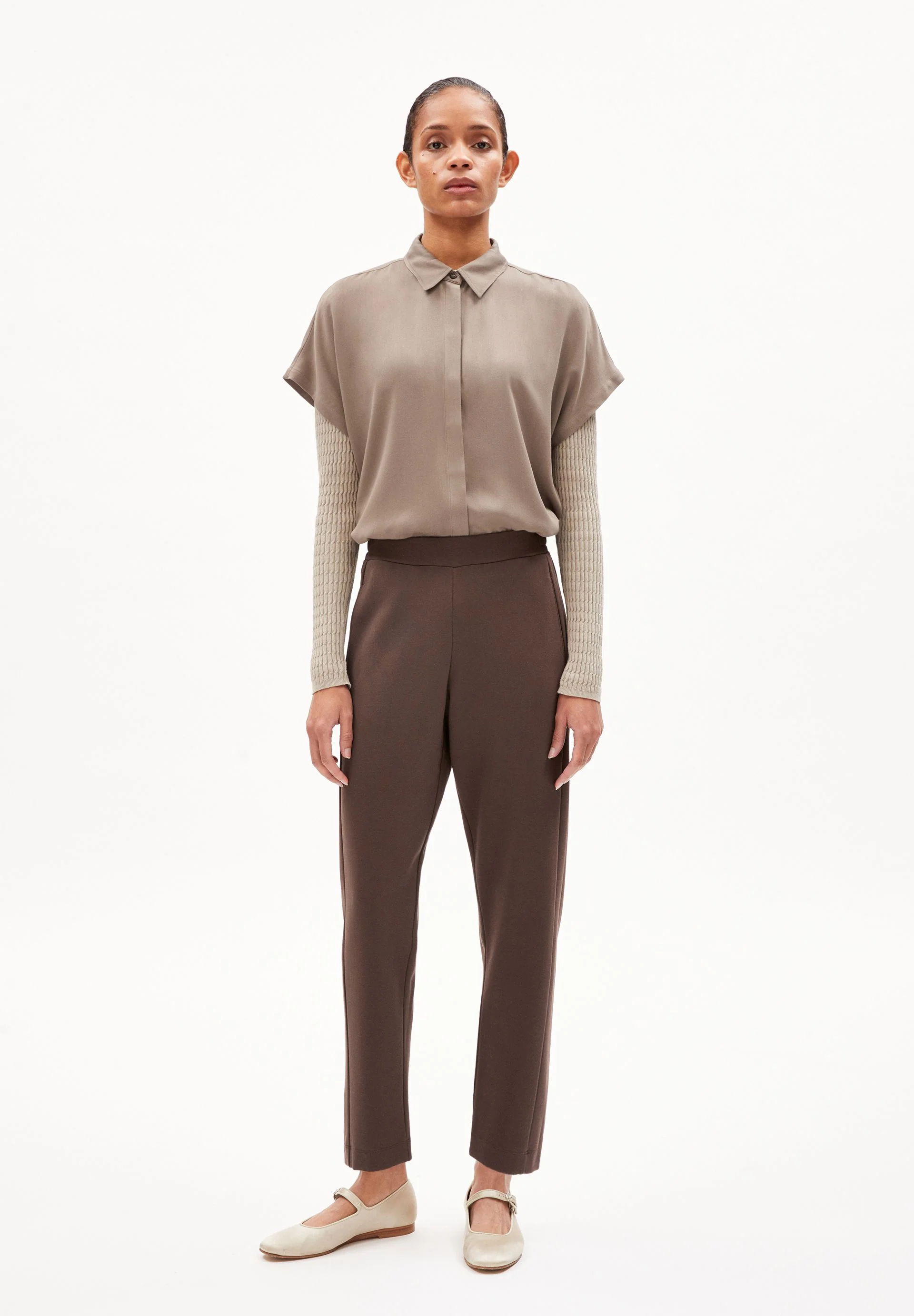 MAGDAALENA JERSEYHOSE | warm slate - Image 5