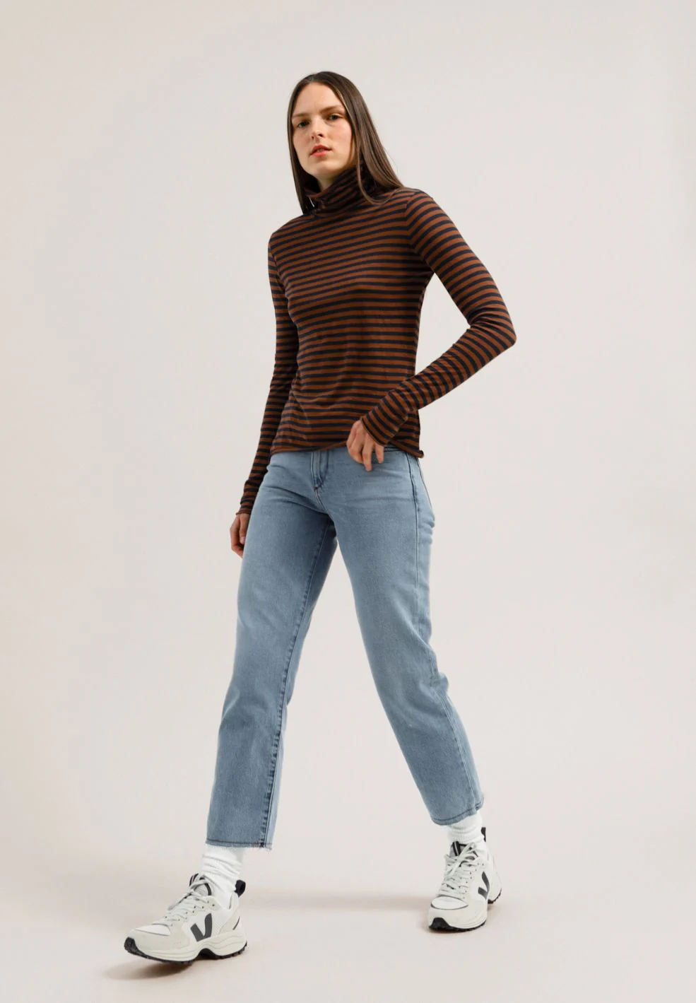 MALENAA STRIPES | ginger-night sky - Image 4